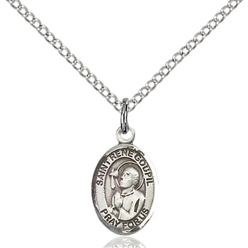 Sterling Silver St. Rene Goupil Petite Pendant