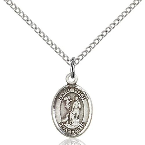 Sterling Silver St. Roch Petite Pendant