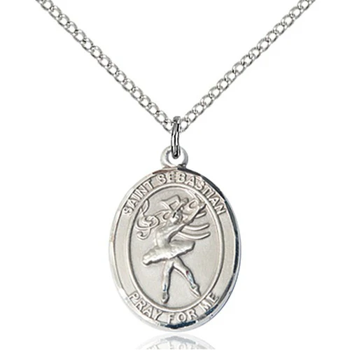 Sterling Silver St Sebastian / Dance Pendant