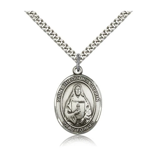 Sterling Silver St. Theodora Guerin Pendant w/ chain