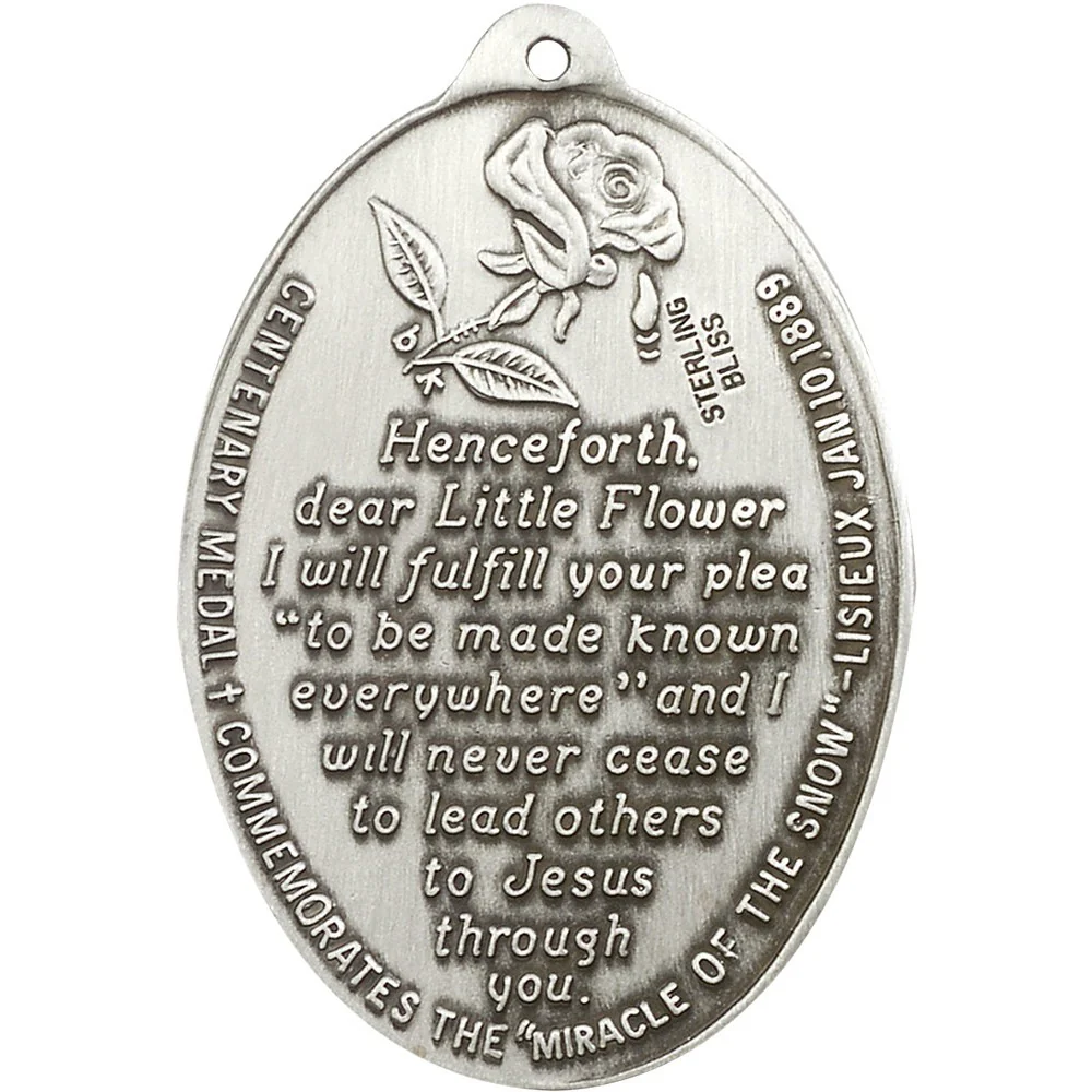 Sterling Silver St. Therese Pendant - 2507898 - Image 2