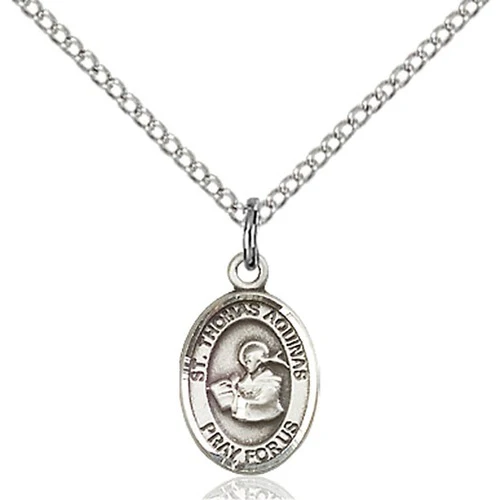 Sterling Silver St. Thomas Aquinas Petite Pendant