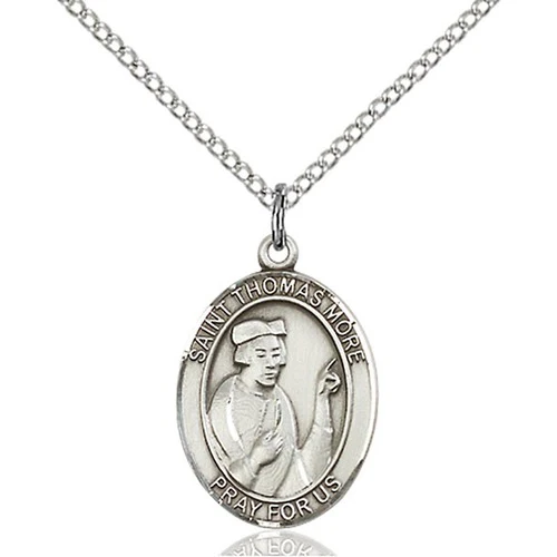 Sterling Silver St. Thomas More Pendant - 2508655