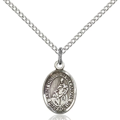 Sterling Silver St. Thomas of Villanova Petite Pendant