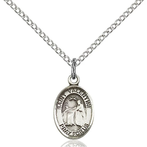 Sterling Silver St. Valentine of Rome Petite Pendant