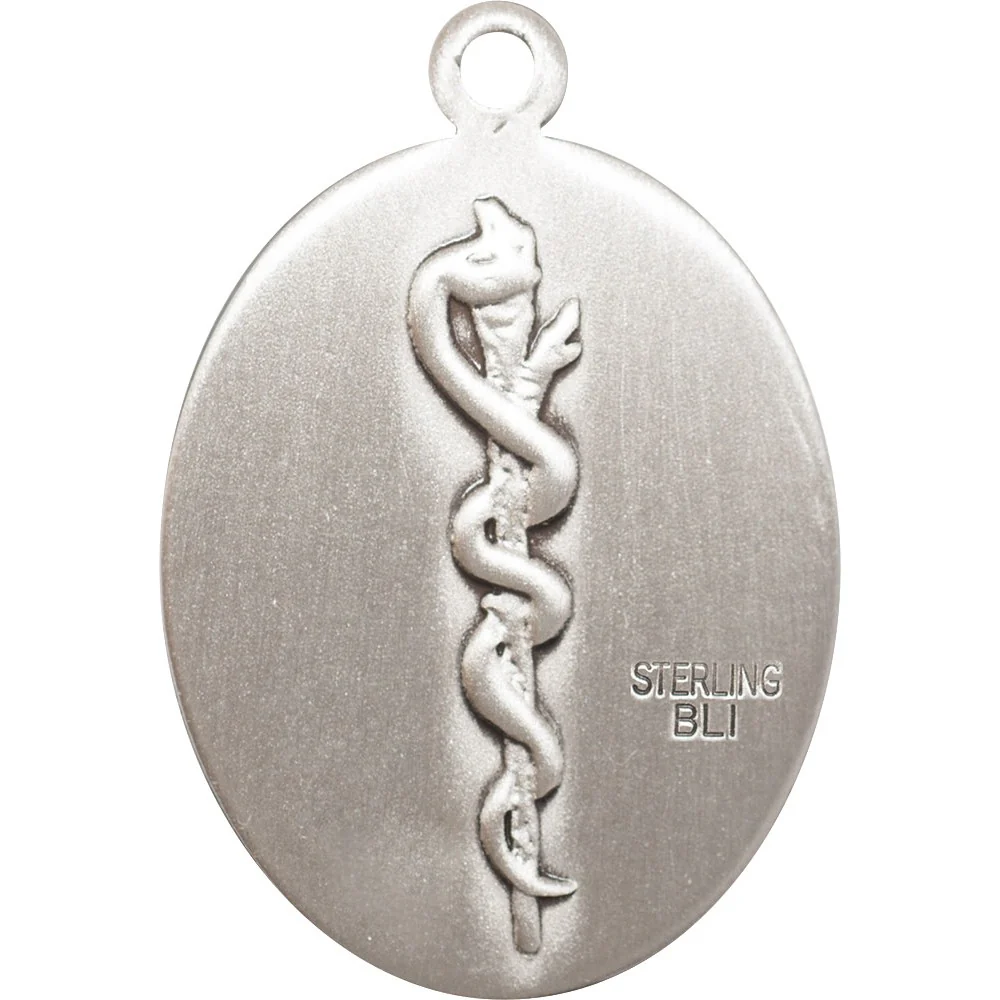 Sterling Silver Sts. Cosmas & Damian / Doctors Pendant - Image 2