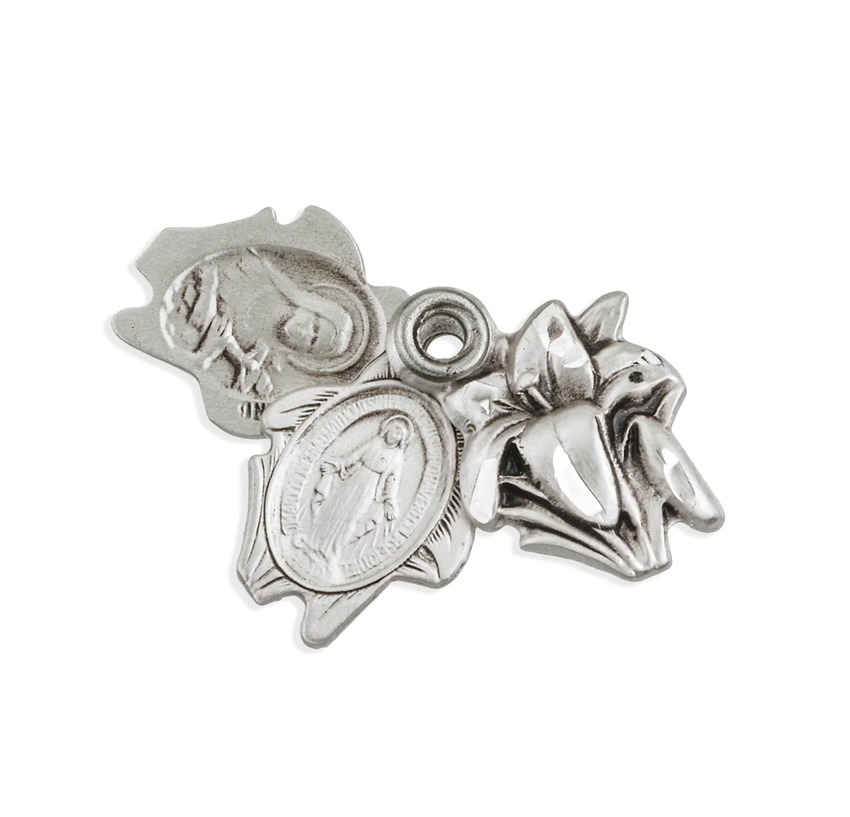 Sterling Silver Triple Slide Miraculous Necklace