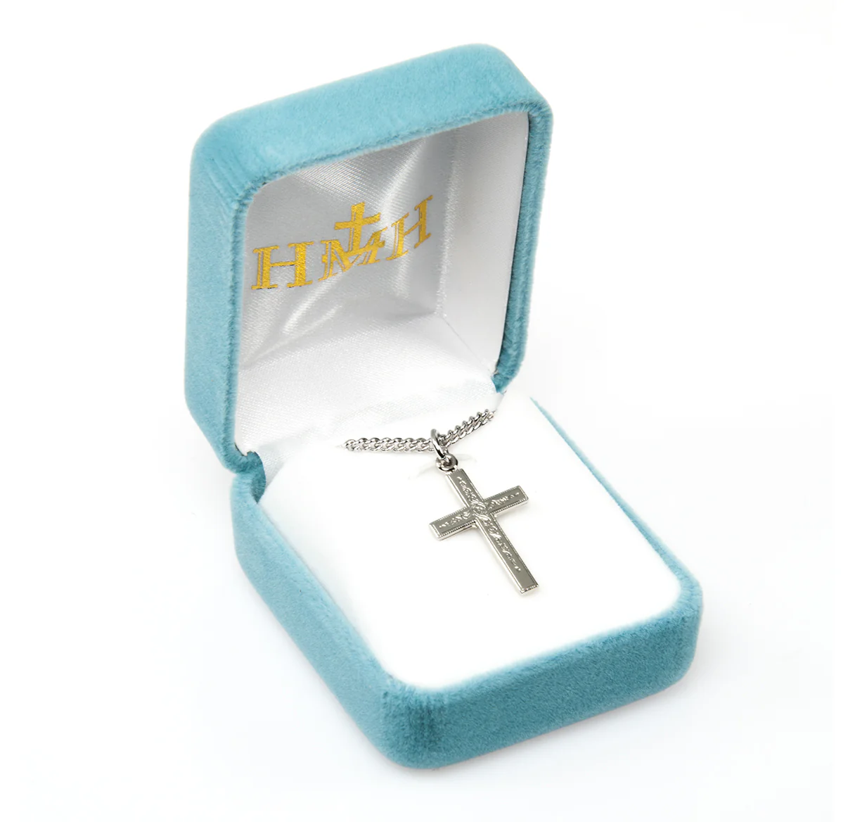 Sterling Silver Vine Cross Necklace - Image 3
