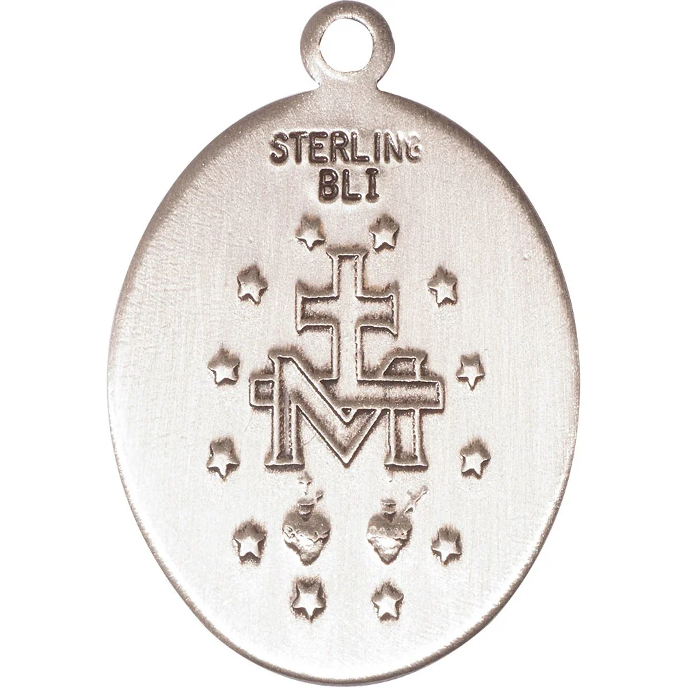 Sterling Silver Virgen Milagrosa Pendant - Image 2