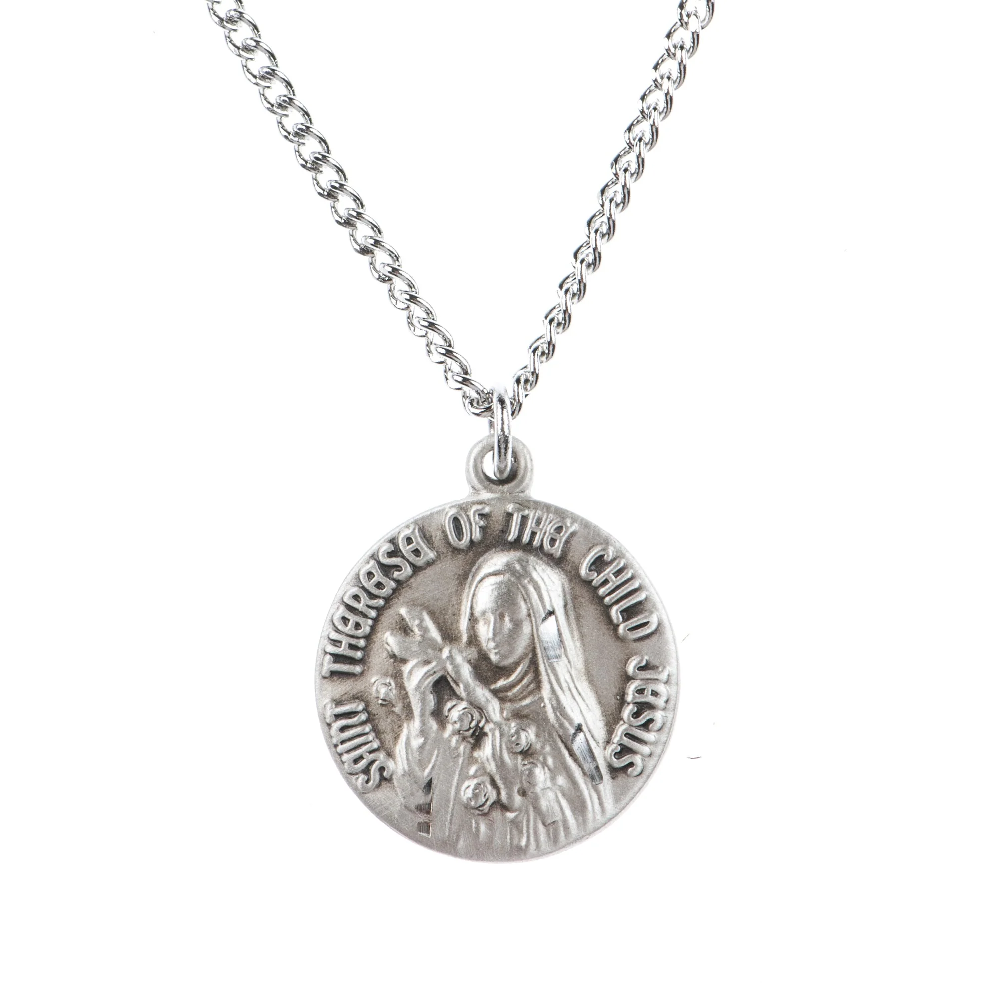 Sterling St. Therese Medal