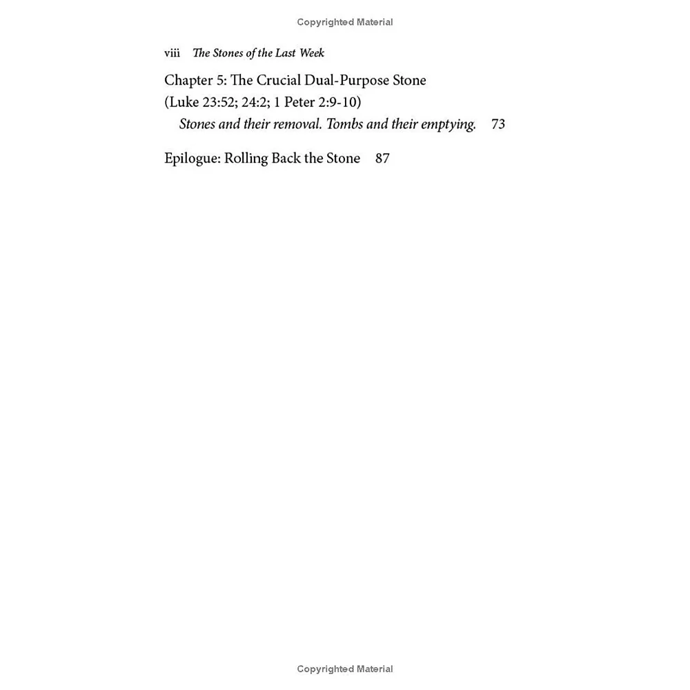 Stones of the Last Week: Impediments to Easter - Image 4