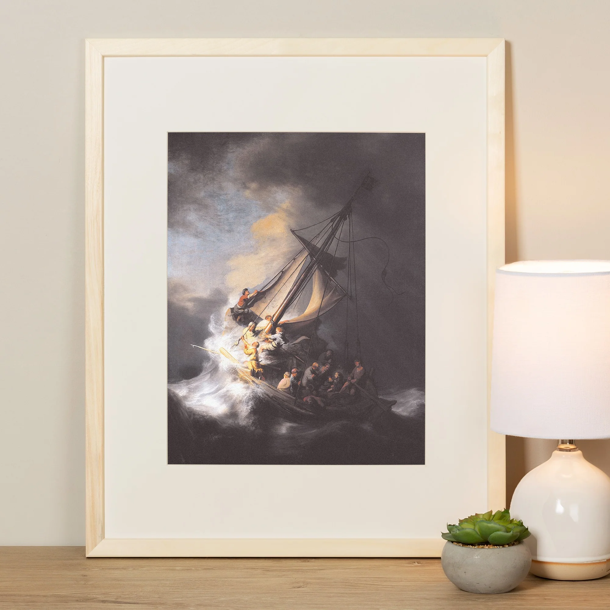 Storm on the Sea of Galilee Large Framed Print