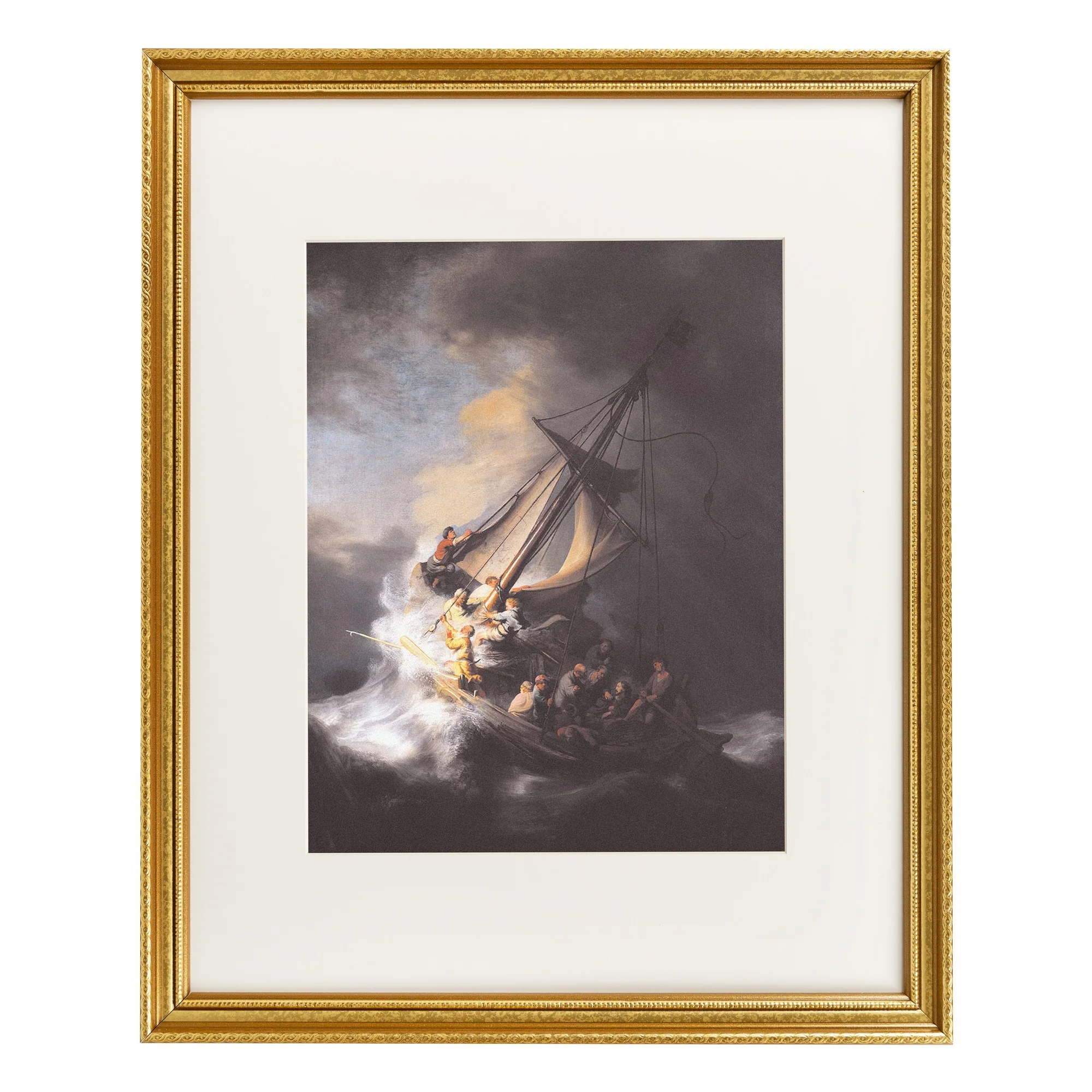 Storm on the Sea of Galilee Large Framed Print - Image 4