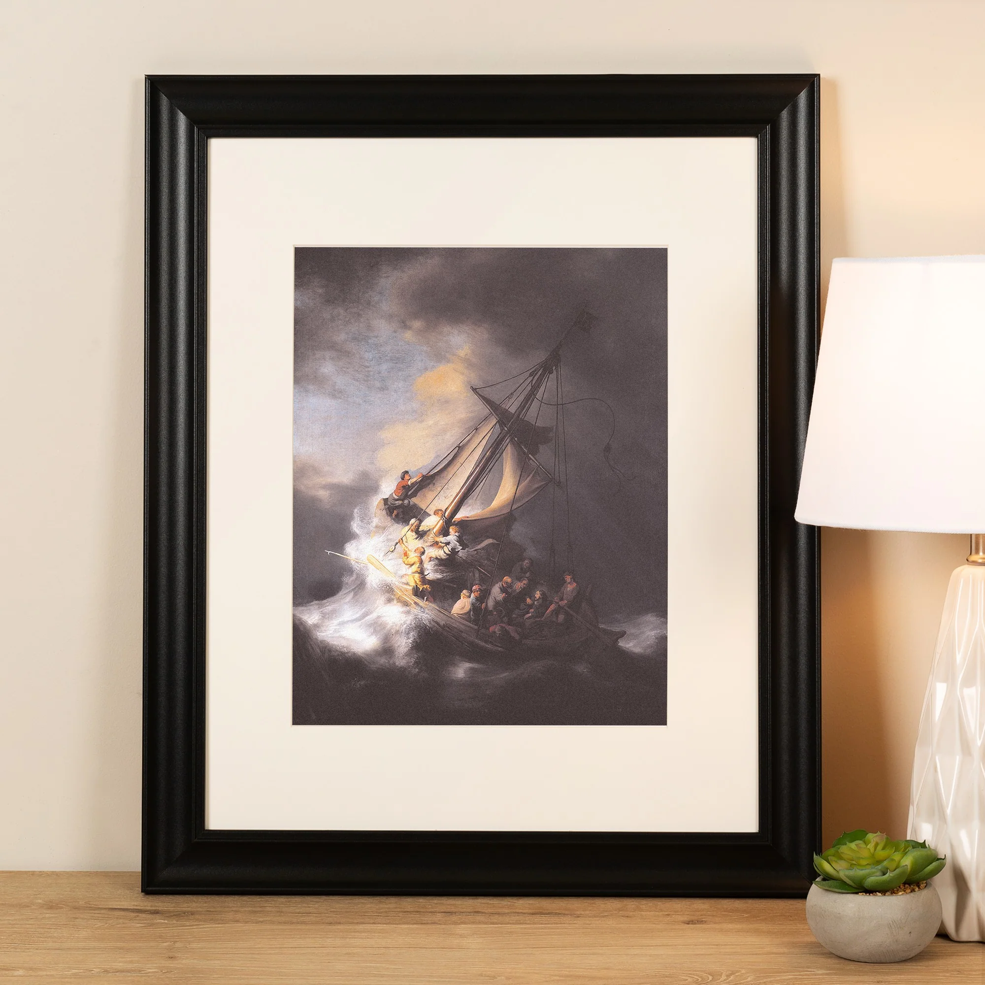 Storm on the Sea of Galilee Large Framed Print - Image 5