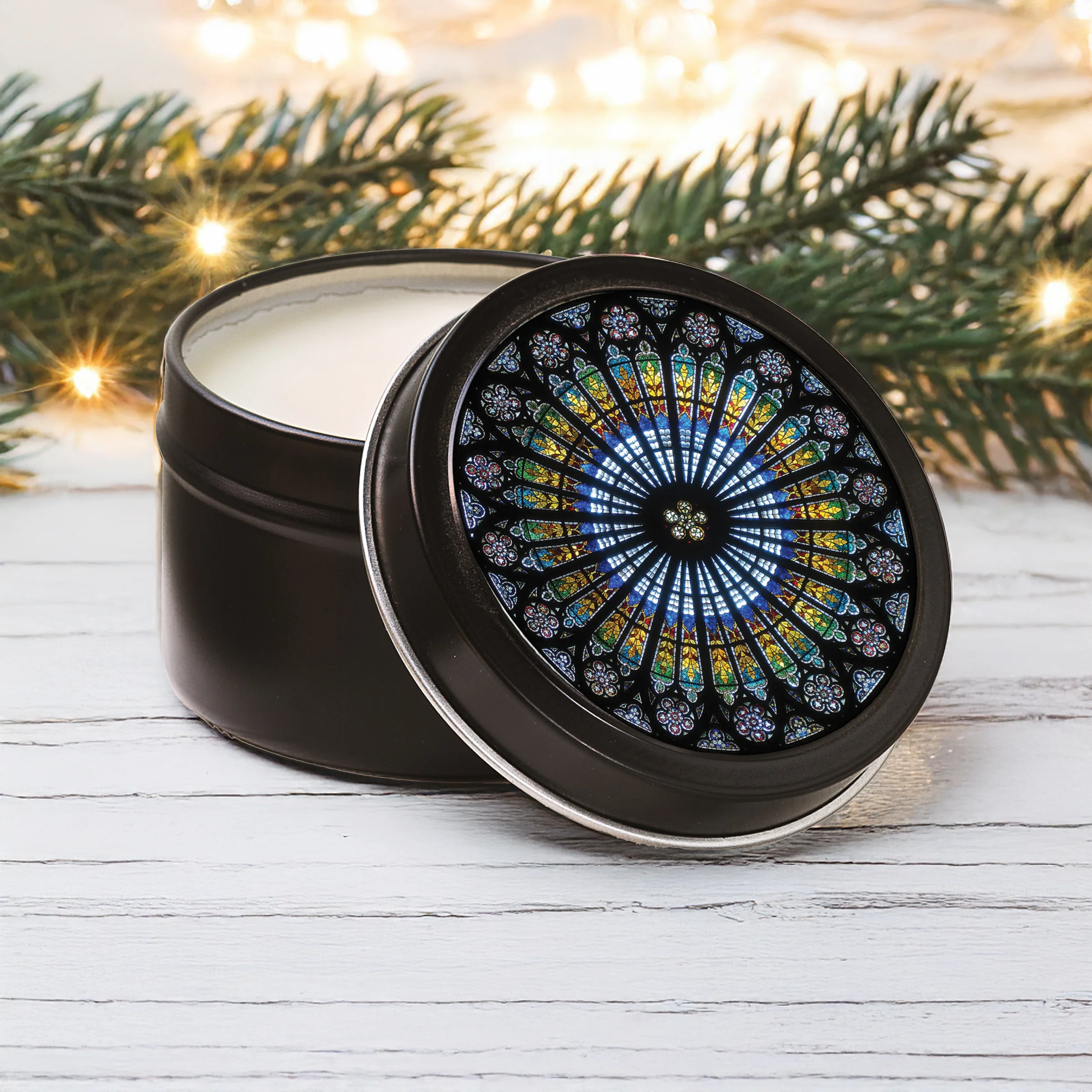 Strasbourg Cathedral Candle Tin - Image 2