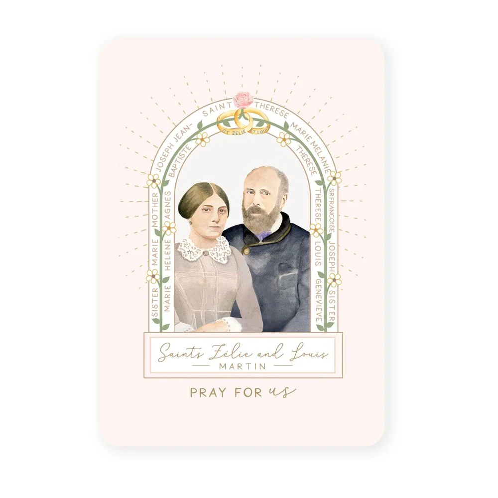 Sts. Zelie & Louis Martin Prayer Card