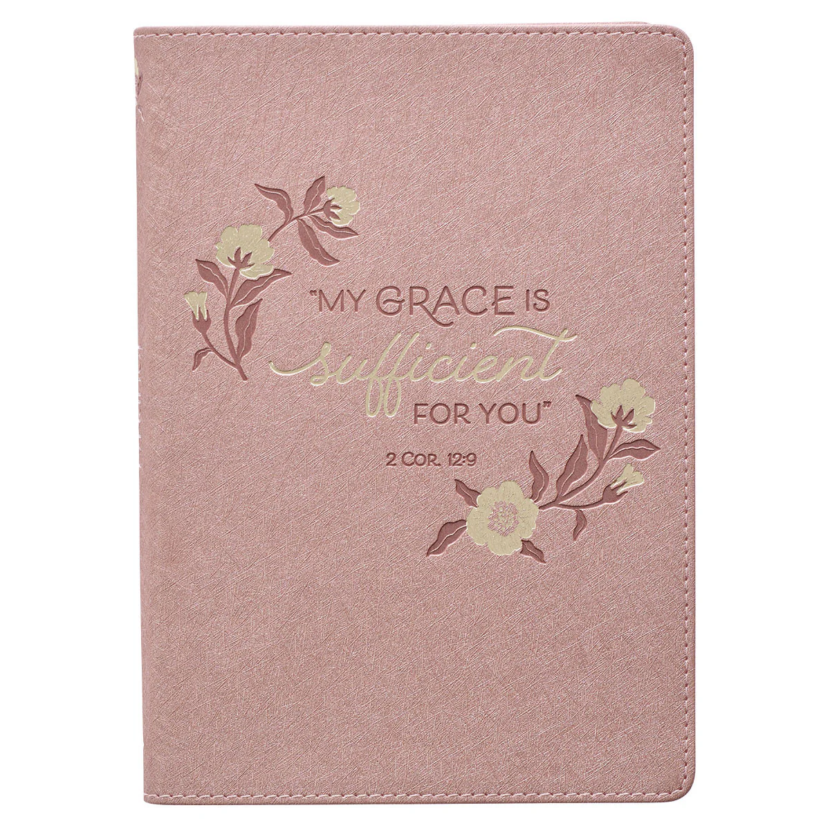 Sufficient is His Grace Faux Leather Journal