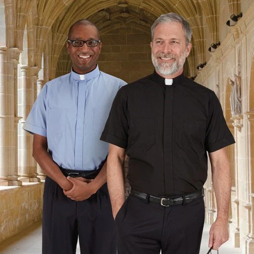 Summer Comfort Short Sleeved Clergy Shirt - Image 3