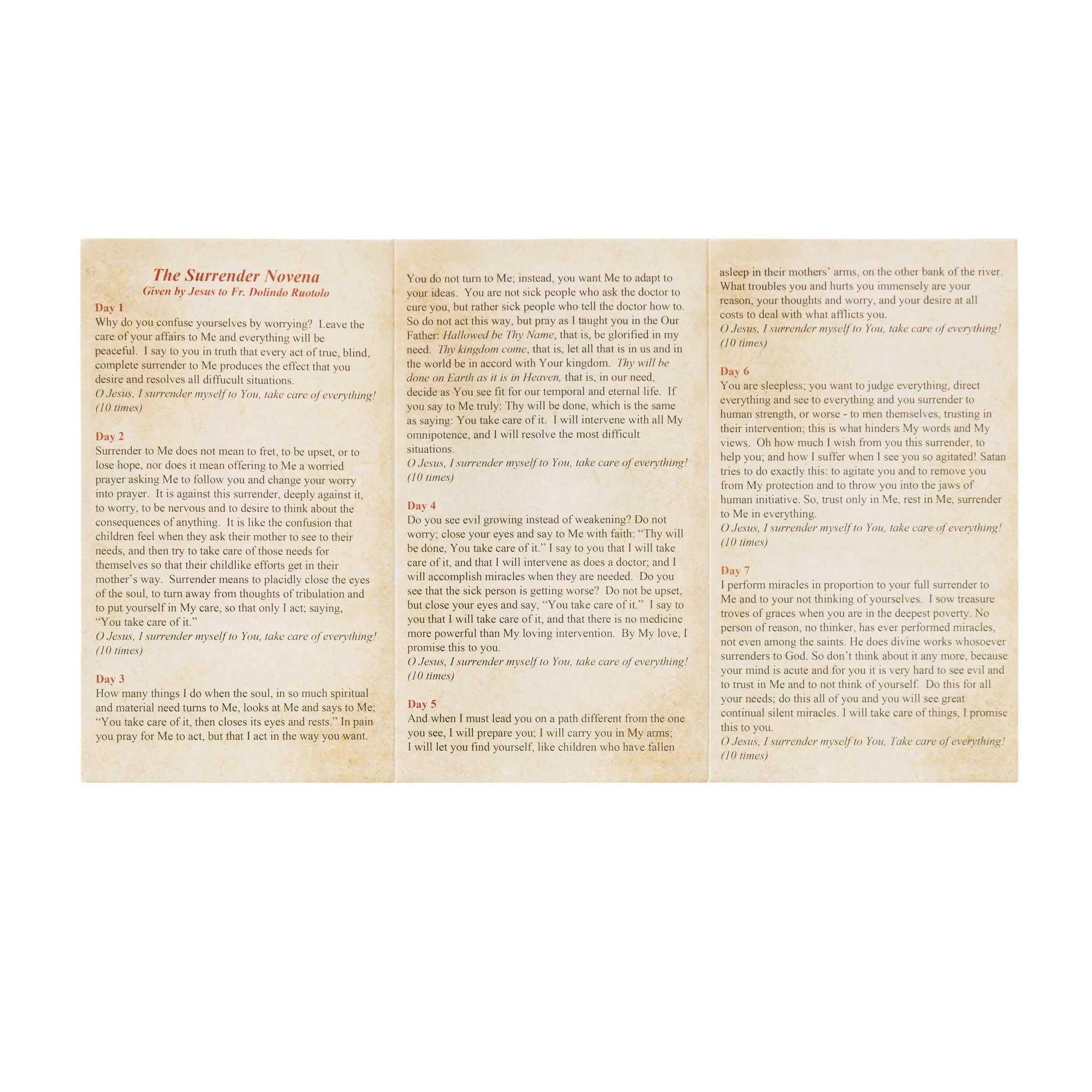 Surrender Novena and Sacred Heart Chaplet Set - Image 3