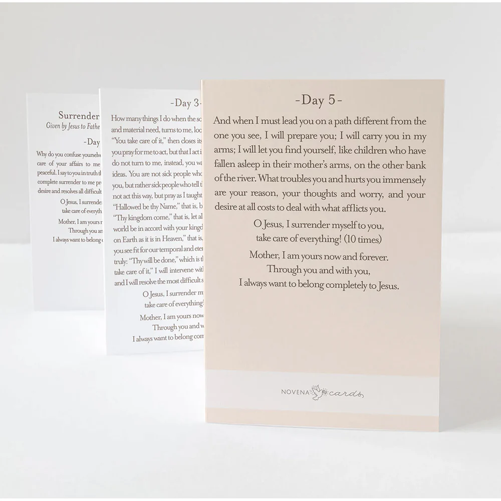 Surrender Novena Folded Prayer Card - Image 2