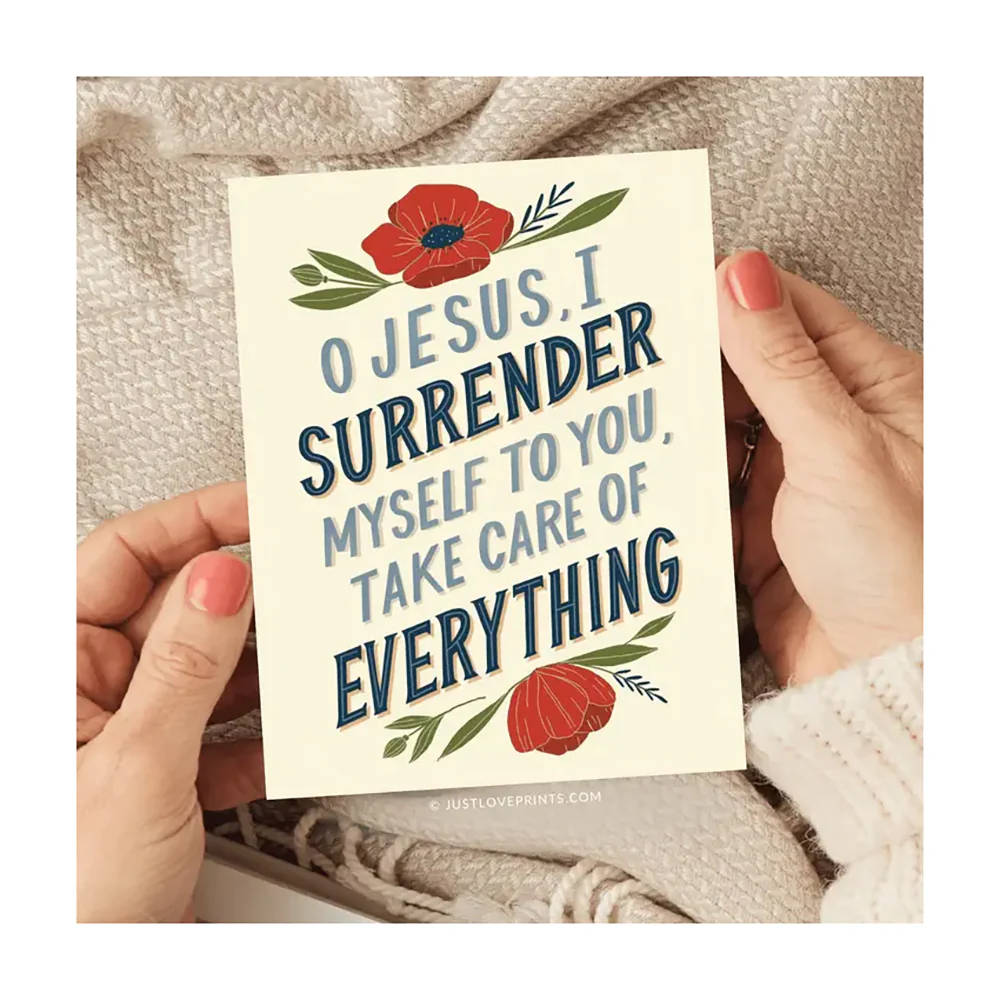 Surrender to Jesus Greeting Card - Image 2