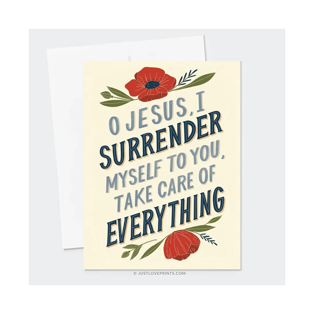 Surrender to Jesus Greeting Card - Image 3