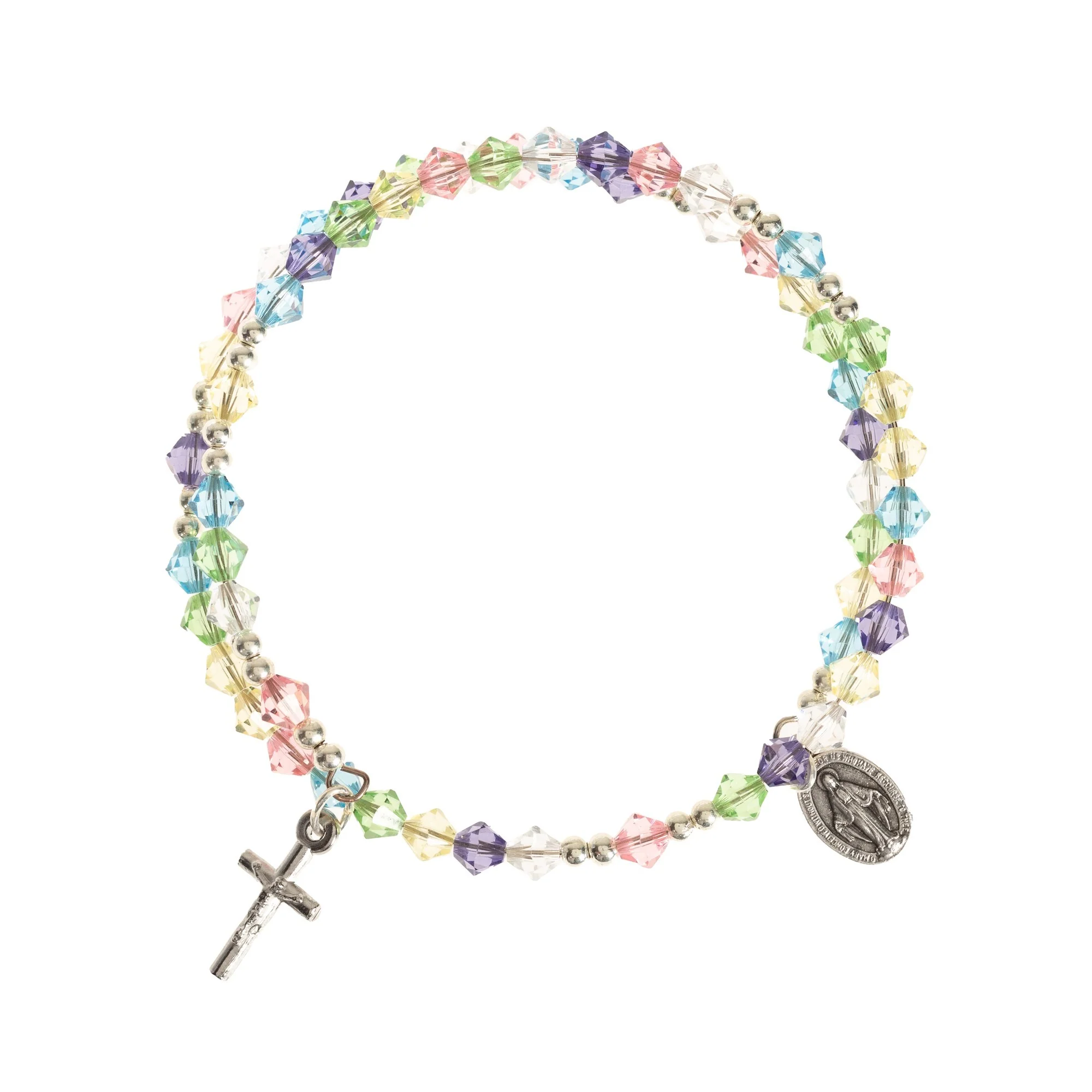 Swarovksi Muliticolored Rosary Wrap Bracelet - Image 2