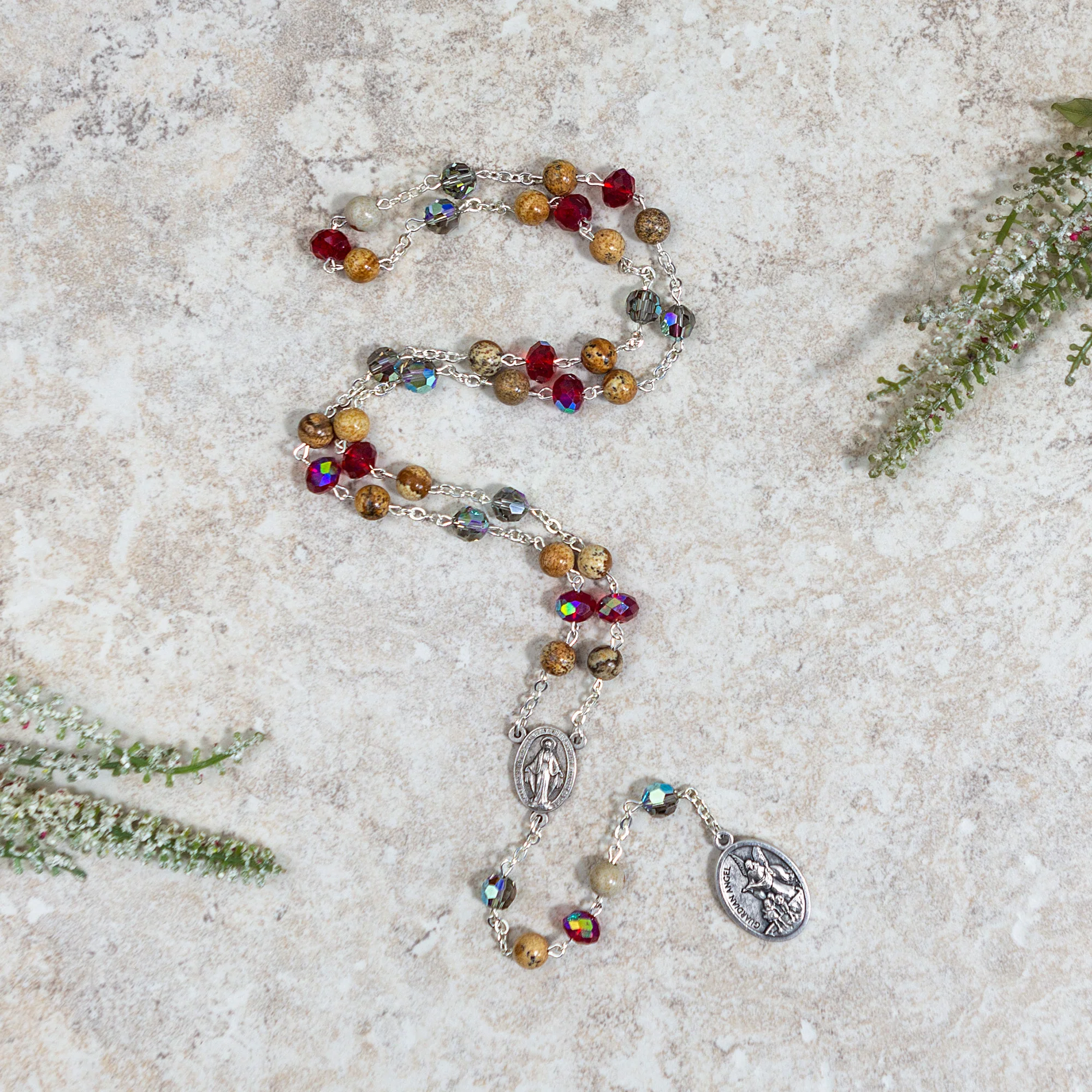 Swarovski & Bohemian Glass St. Michael Chaplet
