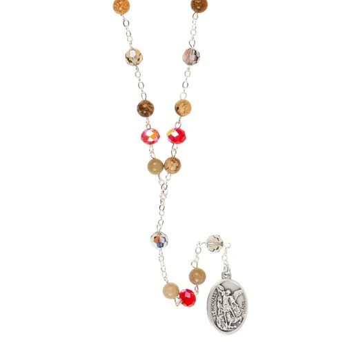 Swarovski & Bohemian Glass St. Michael Chaplet - Image 3