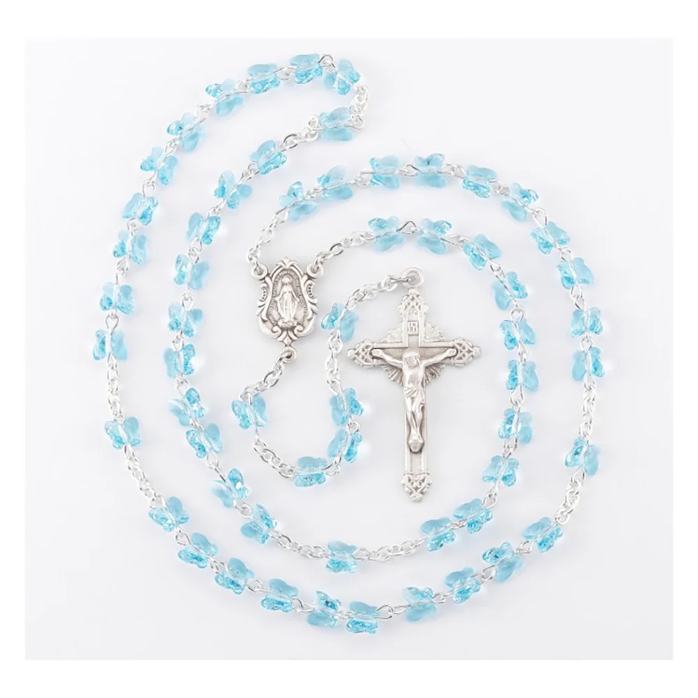 Swarovski Crystal Butterfly Rosary - Multiple Colors - Image 6