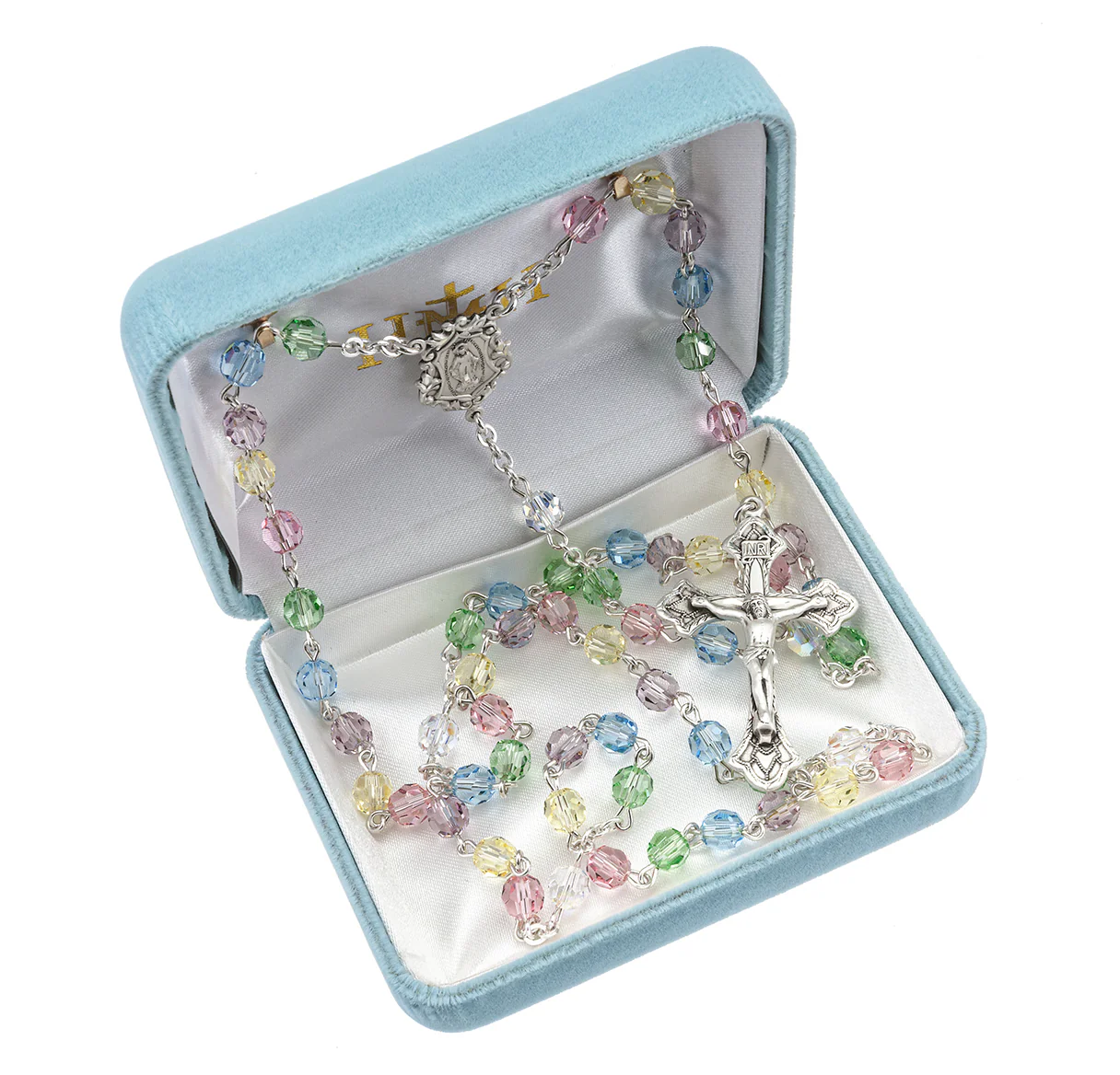 Swarovski Crystal & Sterling Silver Rosary - Image 4