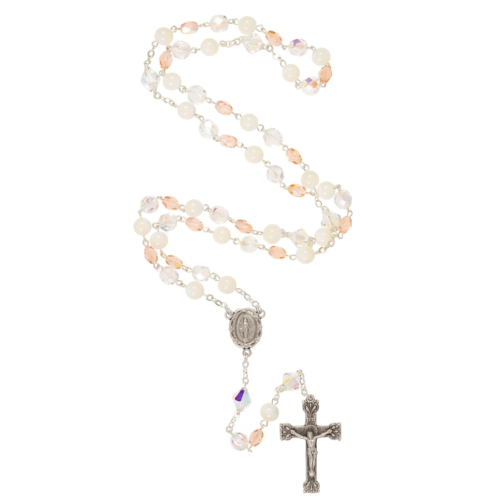 Swarovski & Mother of Pearl Rosary - Image 3