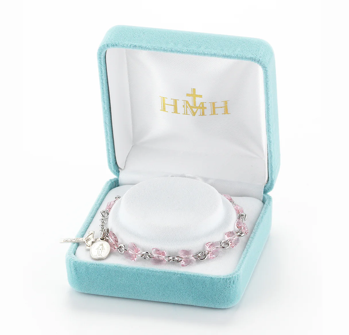 Swarovski Rose Butterfly Rosary Bracelet - Image 5