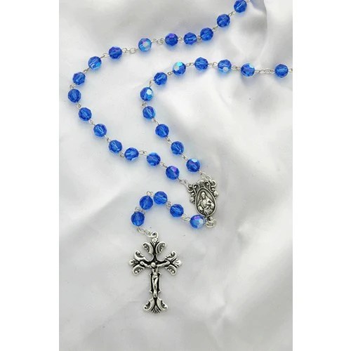 Swarovski Sapphire Blue Rosary, 8mm - Image 2