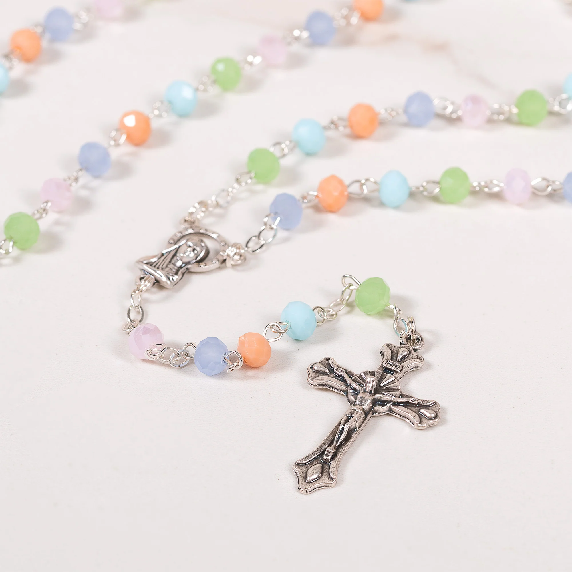 Sweet Sorbet Multicolor Pastel Rosary