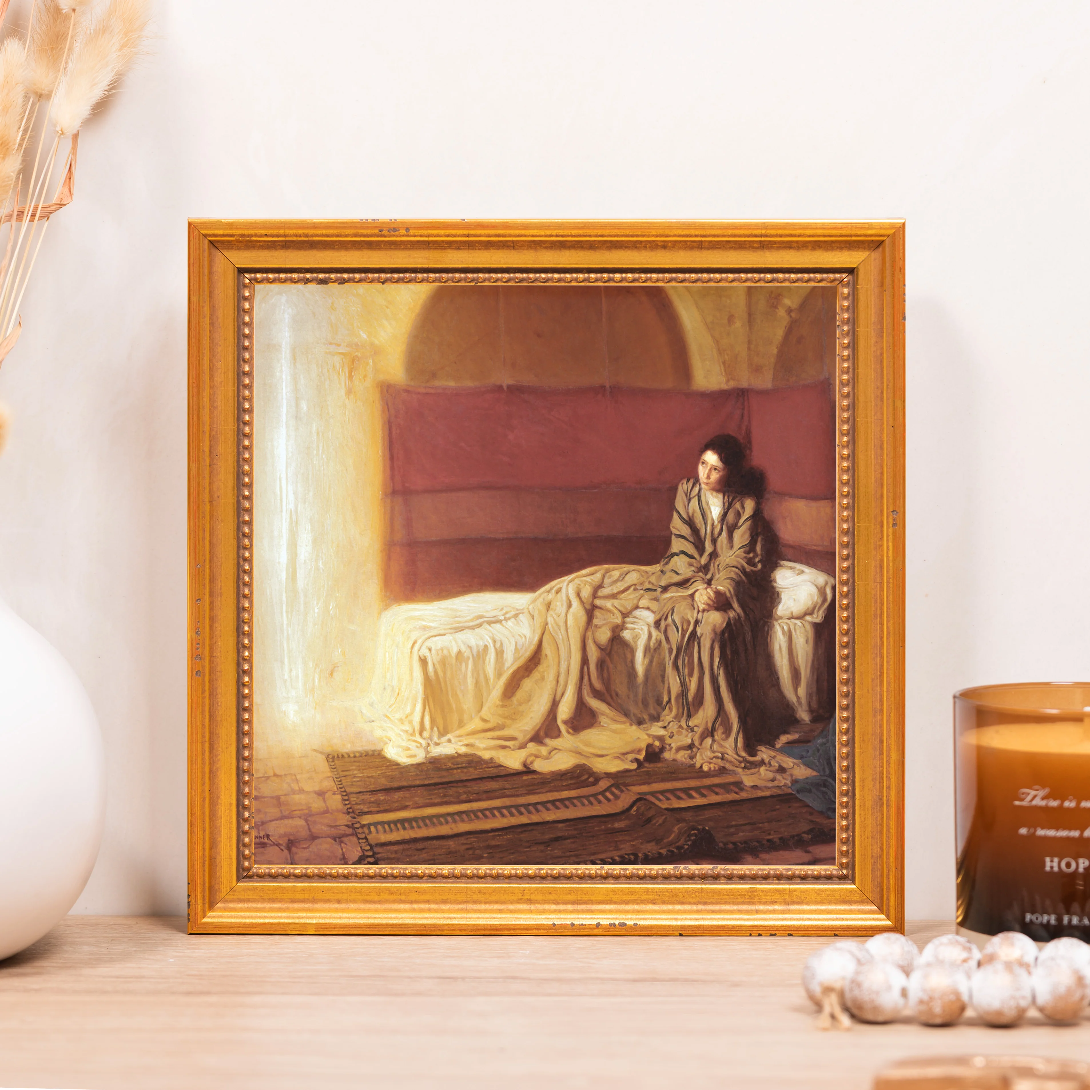 Tanner Annunciation Framed Canvas - Sacred Mini Collection - Image 4
