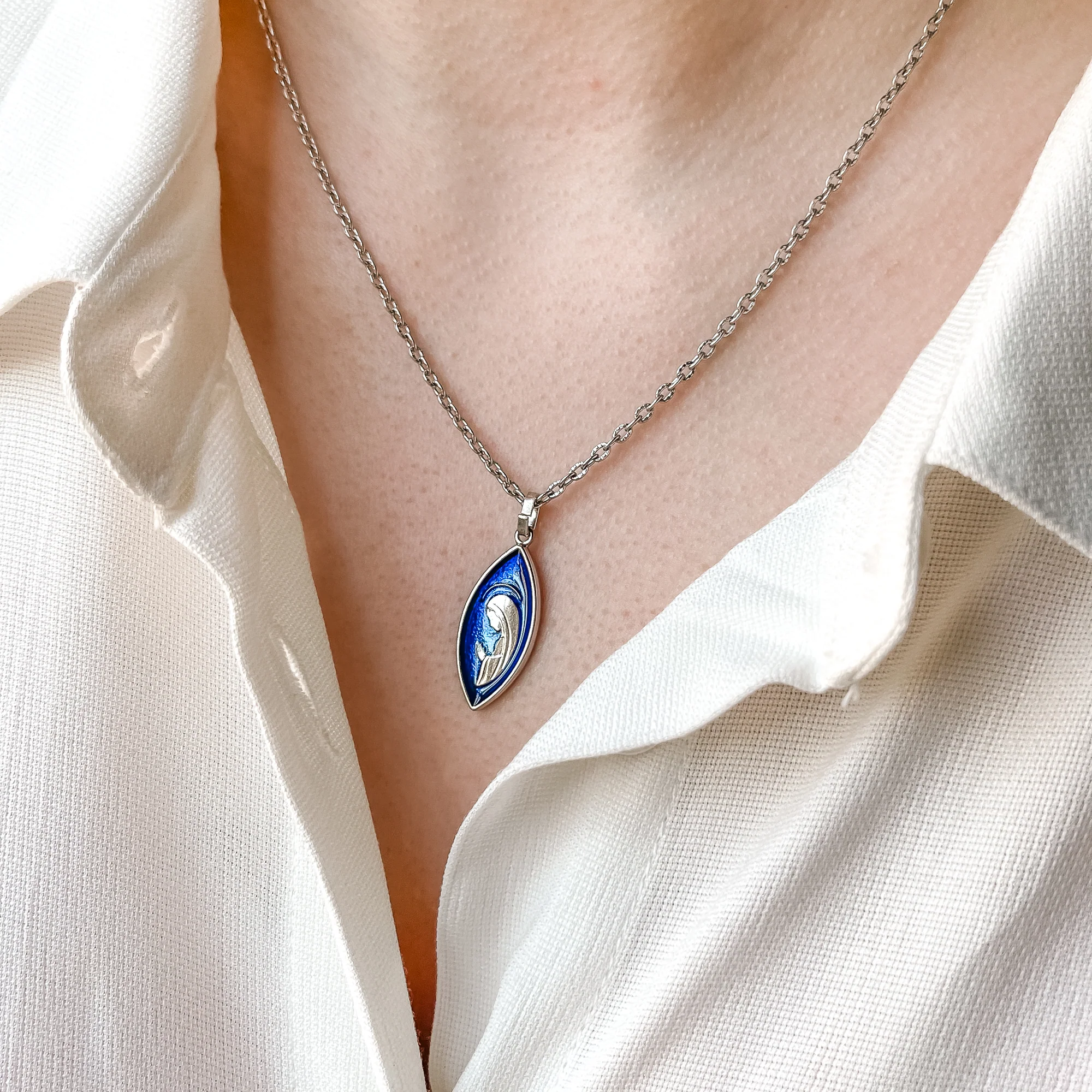 Teardrop Prayers of Mary Necklace - Image 2