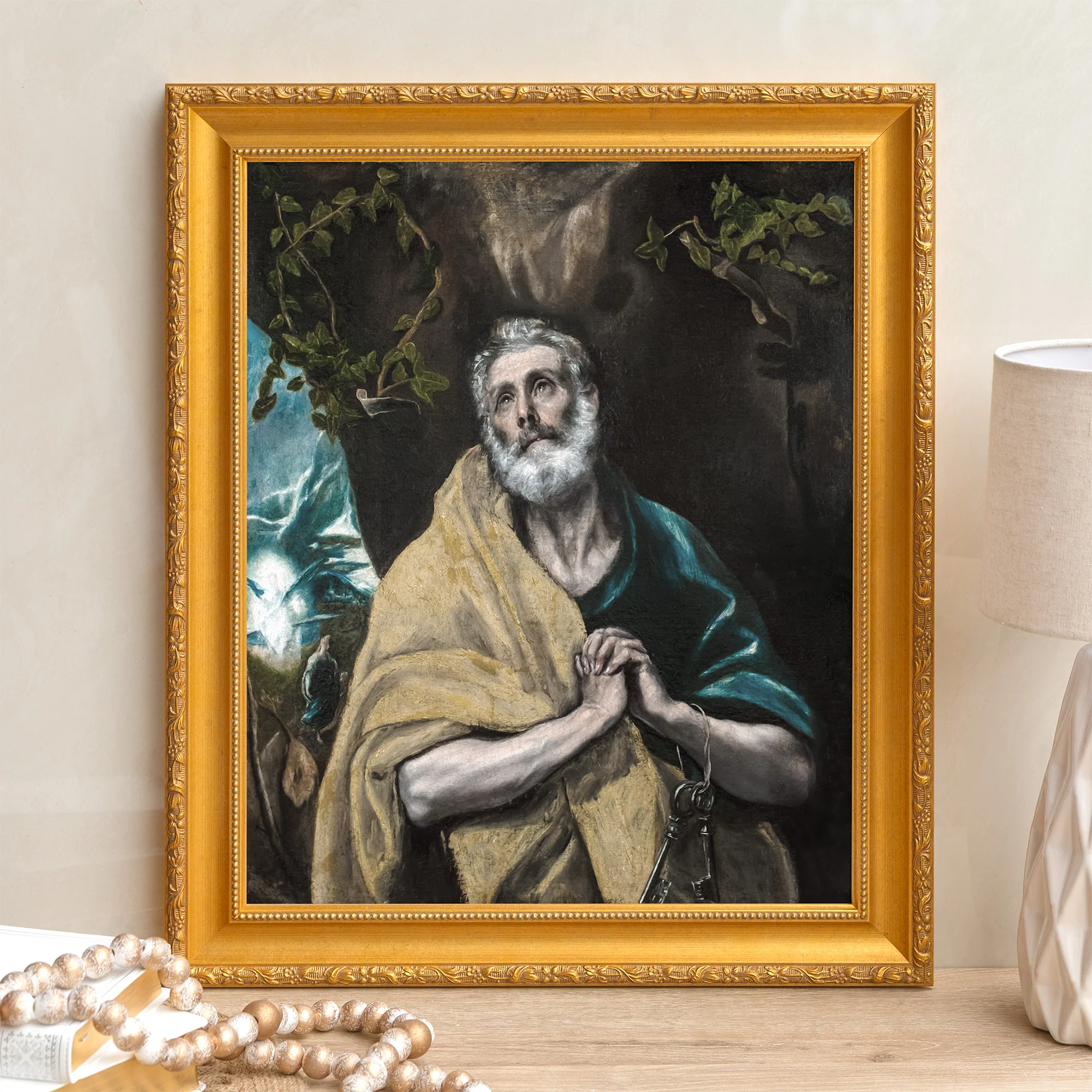 Tears of St Peter Framed Canvas - Sacred Signature Collection - Image 6