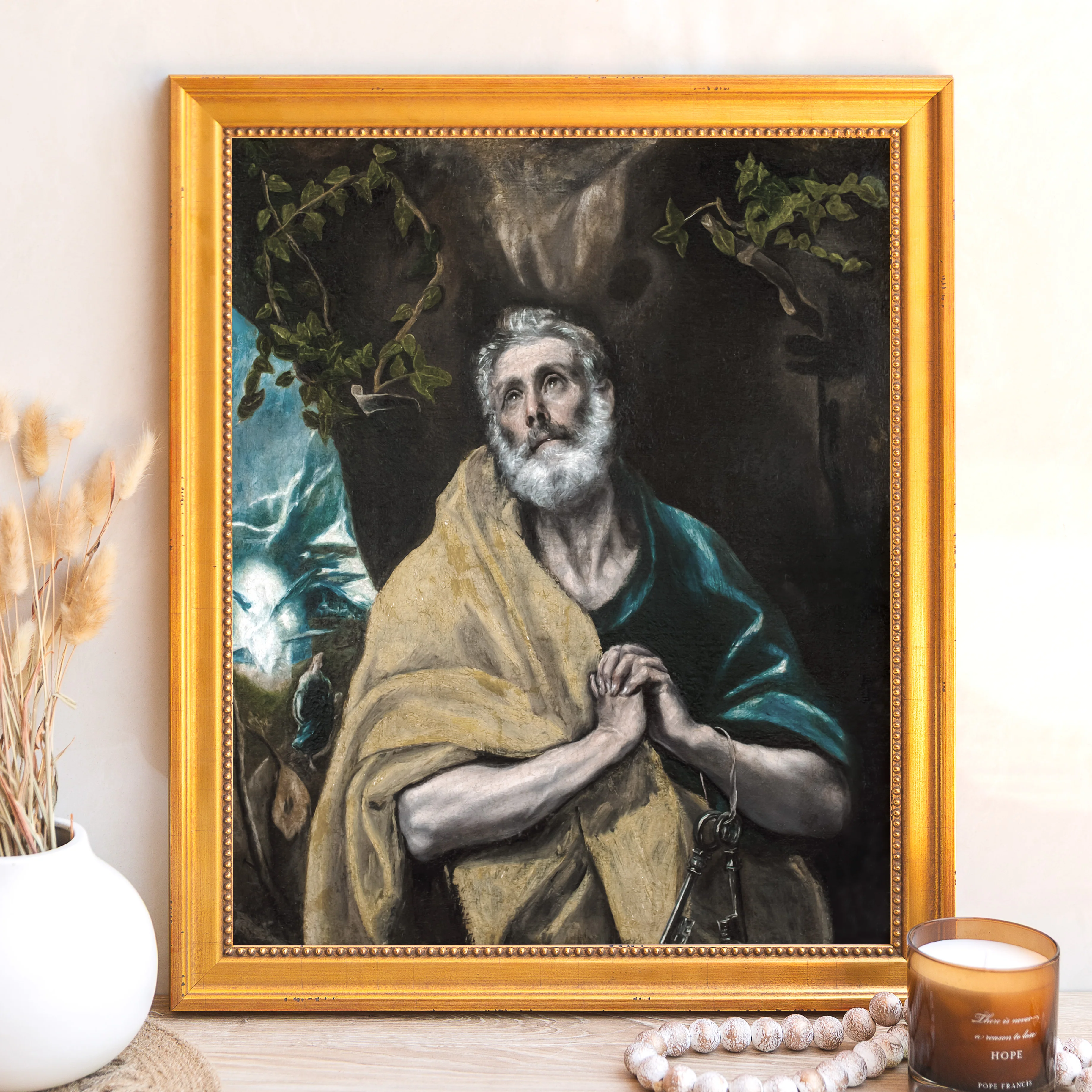 Tears of St Peter Framed Canvas - Sacred Signature Collection - Image 9