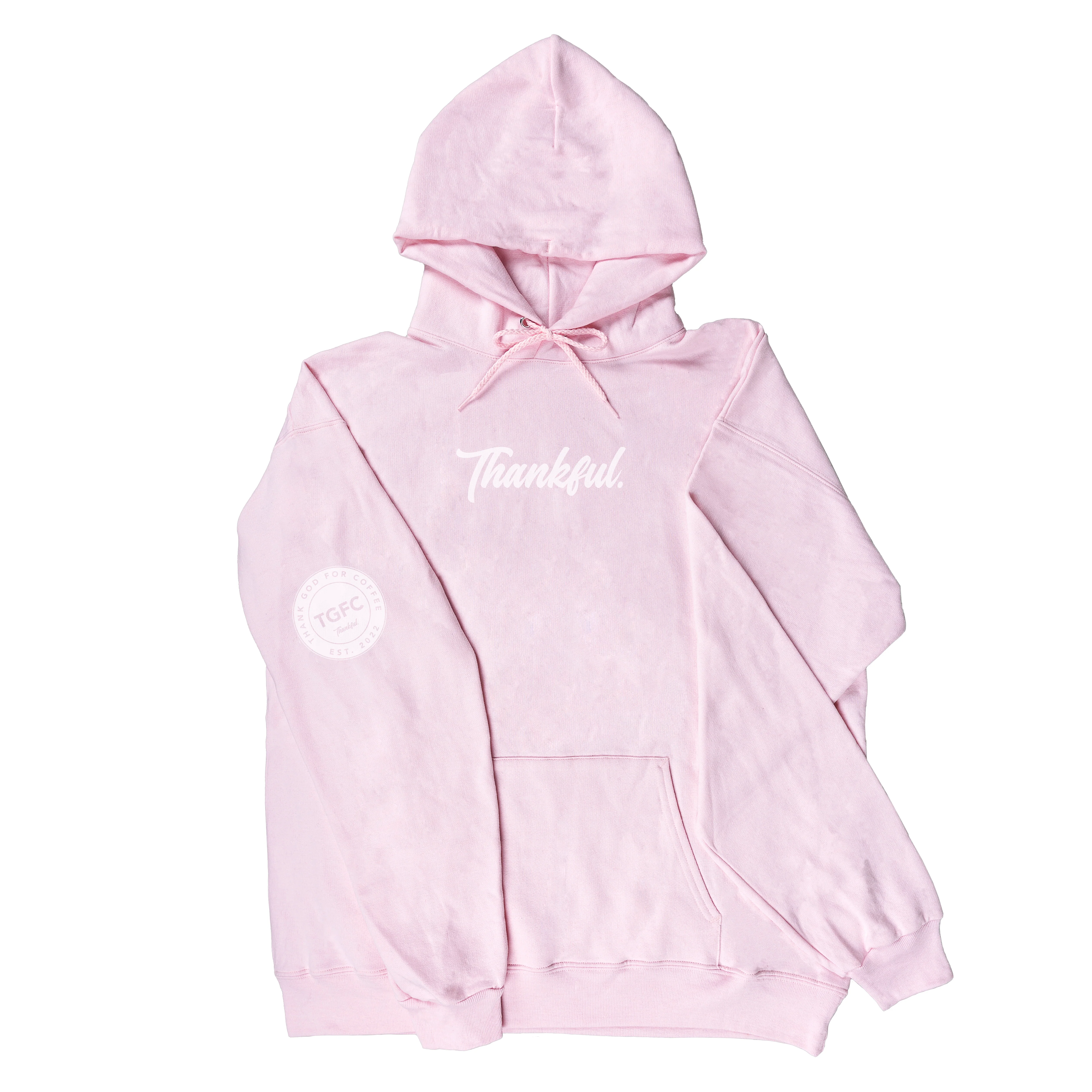 Thank God For Coffee Thankful Hooded Sweatshirt - Image 2