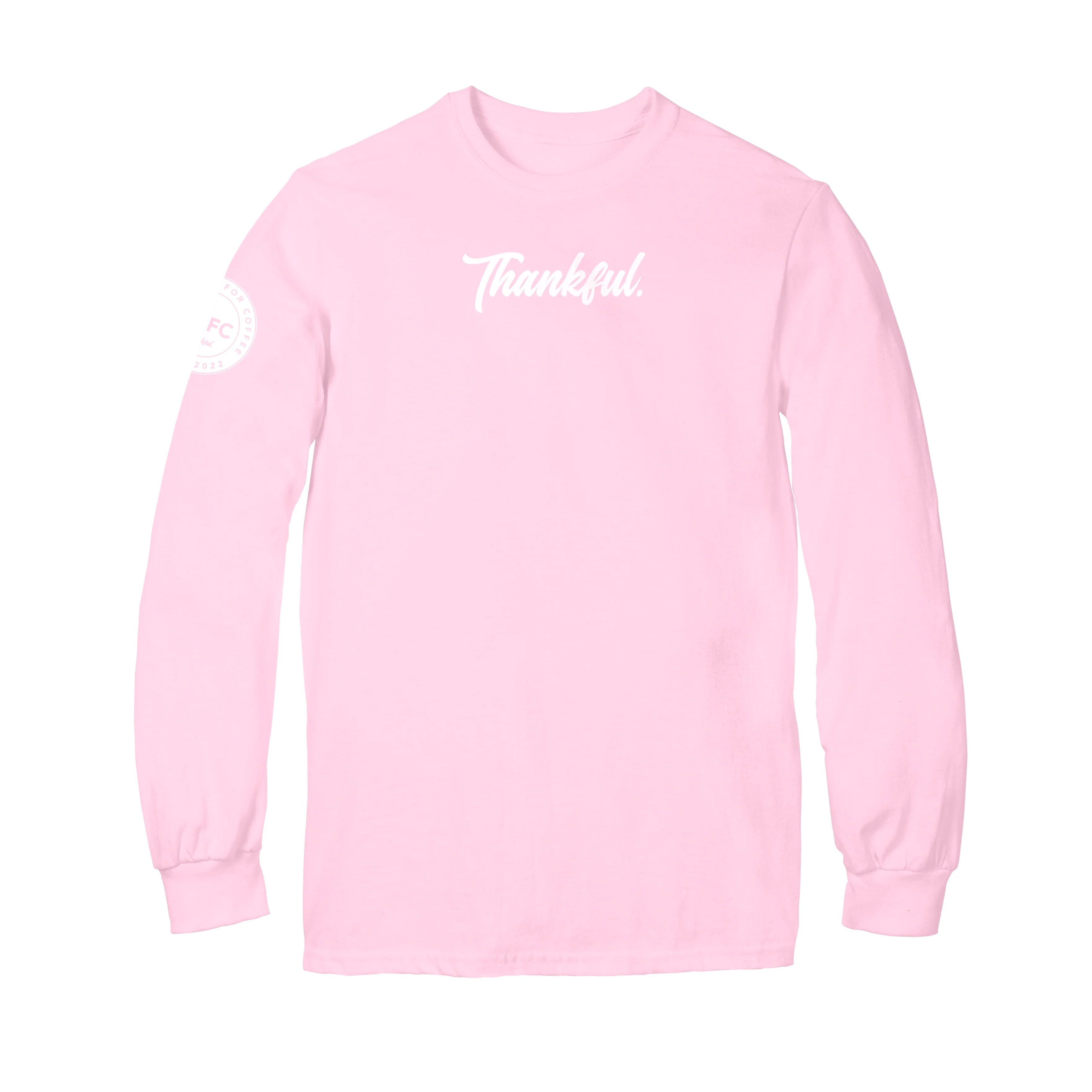 Thank God For Coffee Thankful Long Sleeve Shirt - Image 2
