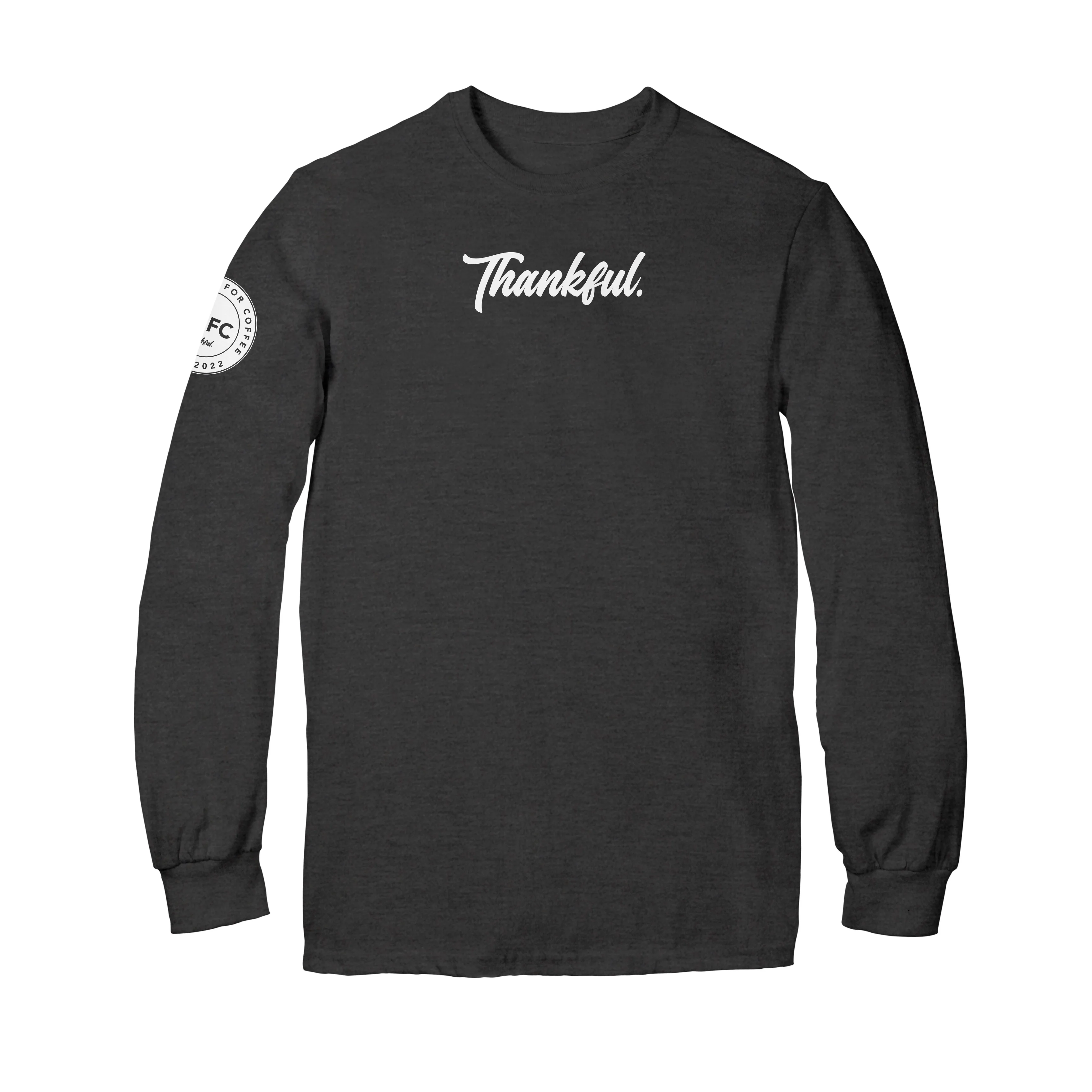 Thank God For Coffee Thankful Long Sleeve Shirt - Image 5