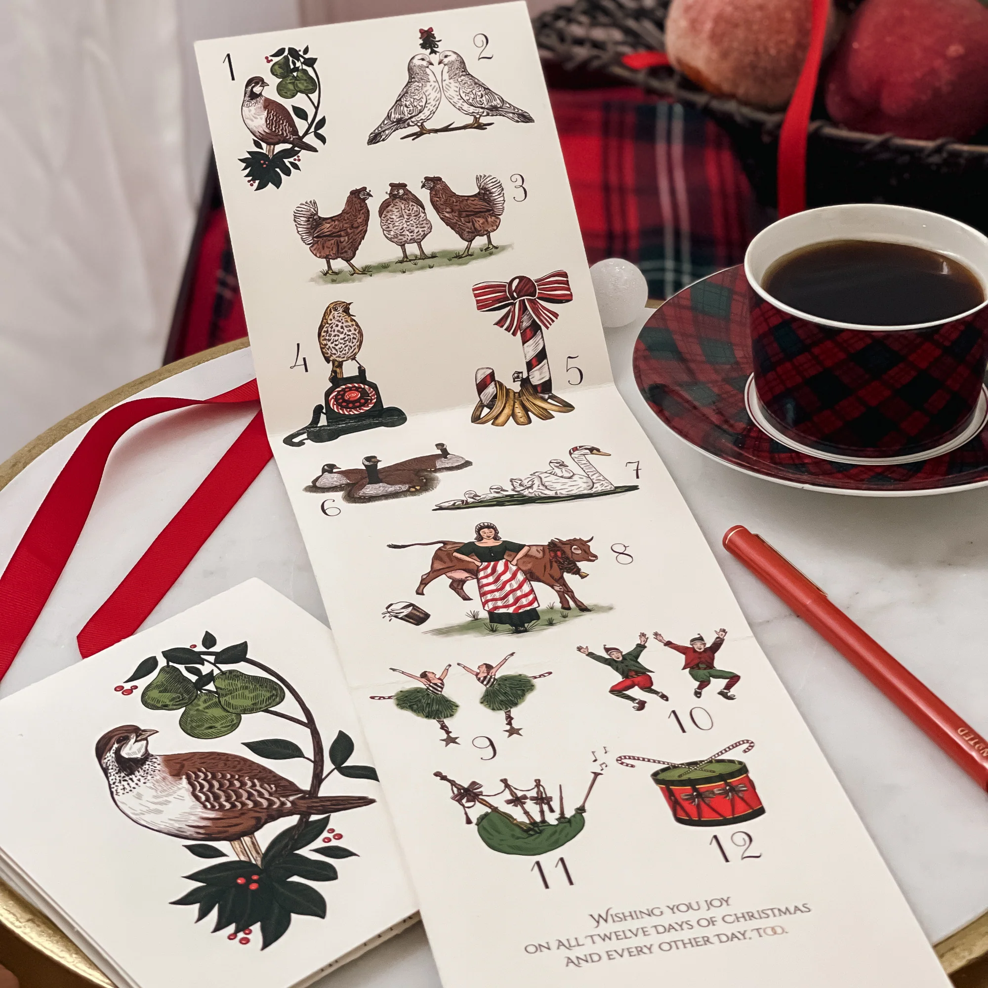 The 12 Days of Christmas Trifold Greeting Cards - Set of 12 - Image 2