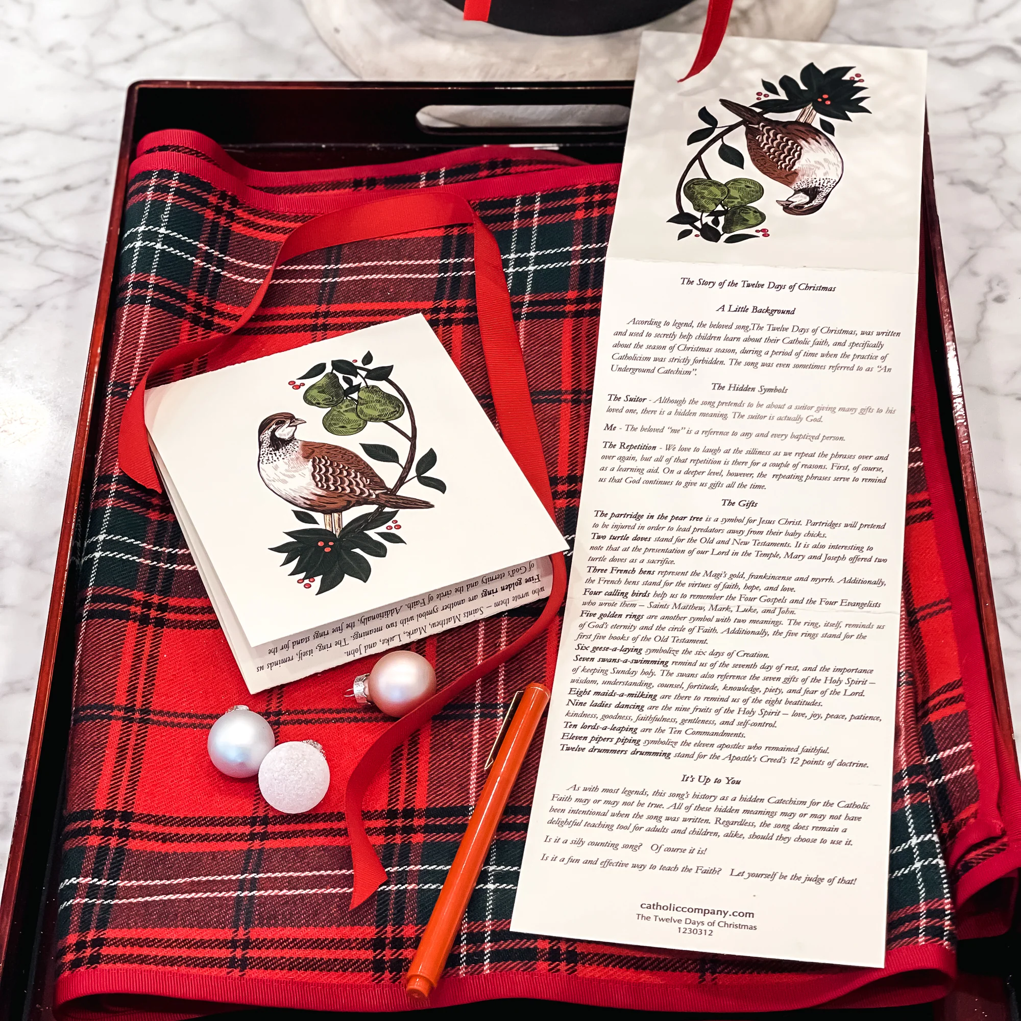 The 12 Days of Christmas Trifold Greeting Cards - Set of 12 - Image 4