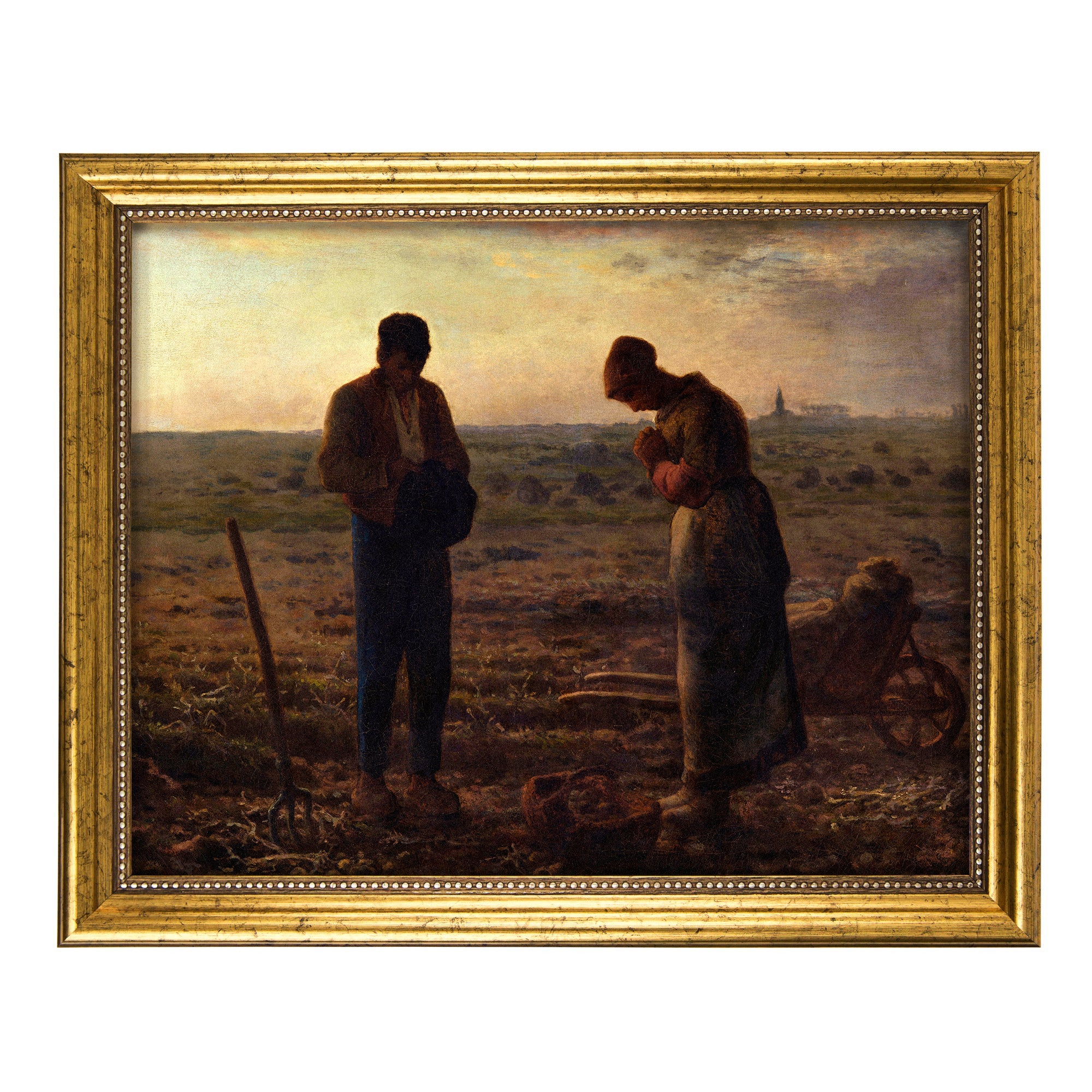 The Angelus Antique Gold Framed Print - Multiple Sizes - Image 3