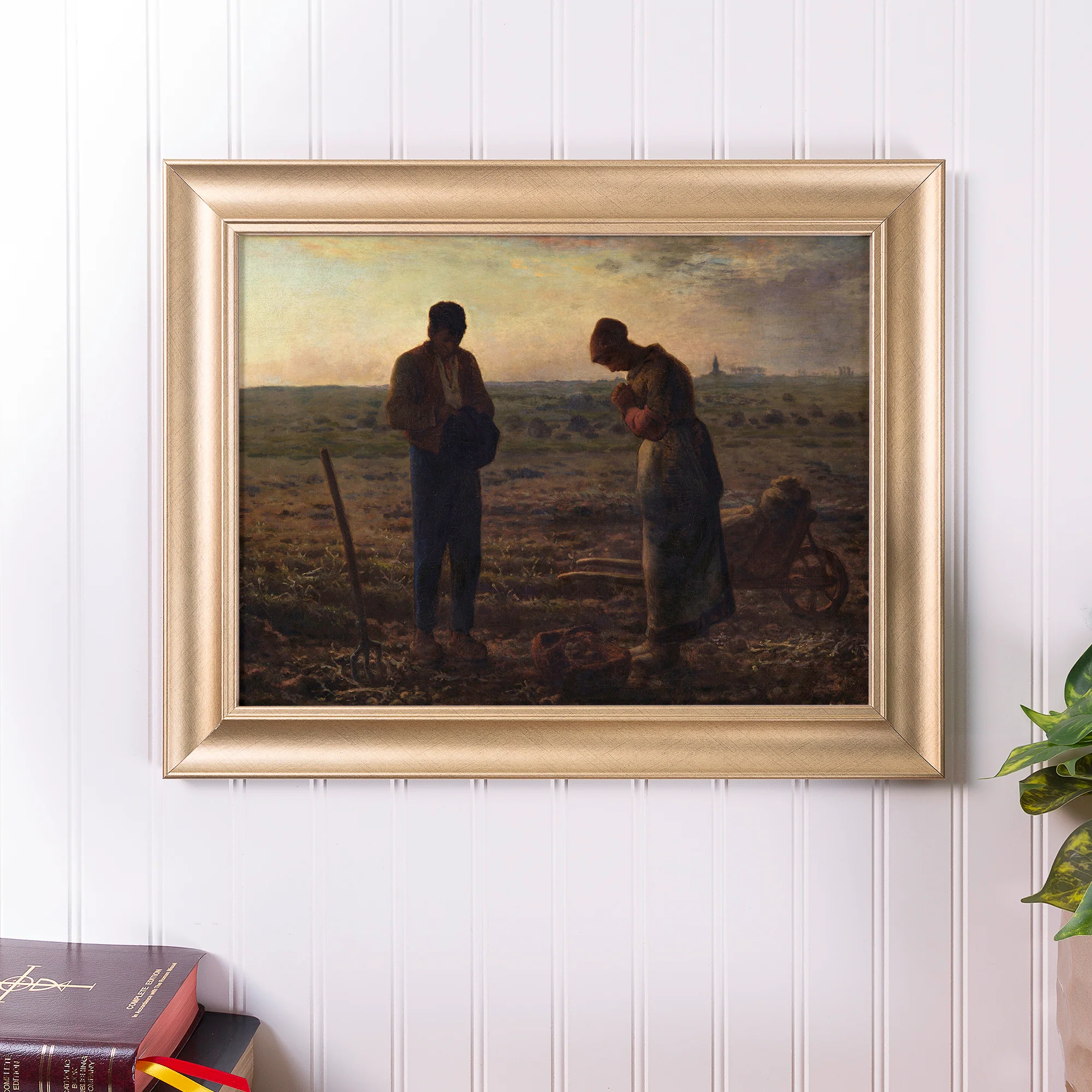 The Angelus Antique Gold Framed Print - Multiple Sizes - Image 5