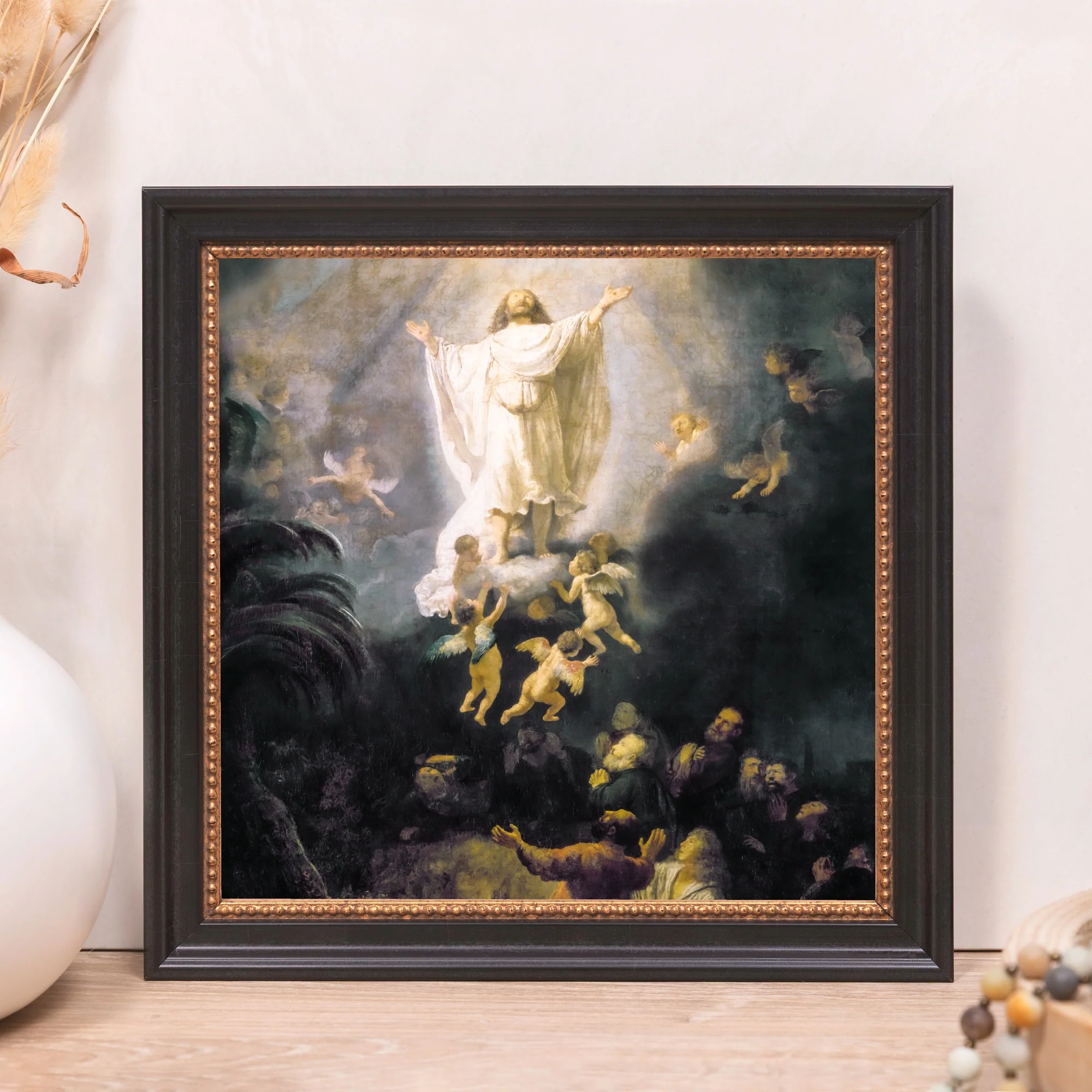 The Ascension of Christ Framed Canvas - Sacred Mini Collection