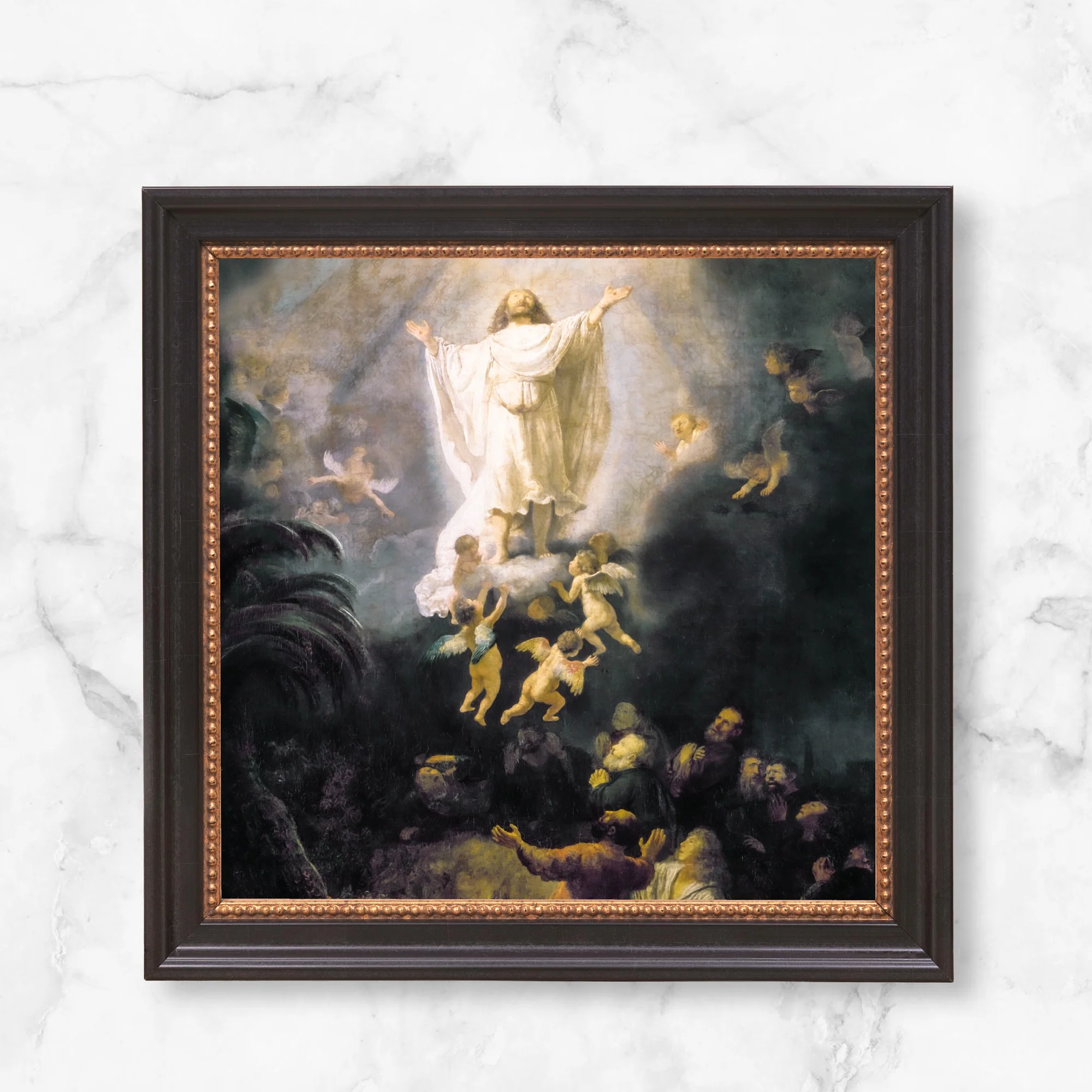 The Ascension of Christ Framed Canvas - Sacred Mini Collection - Image 2