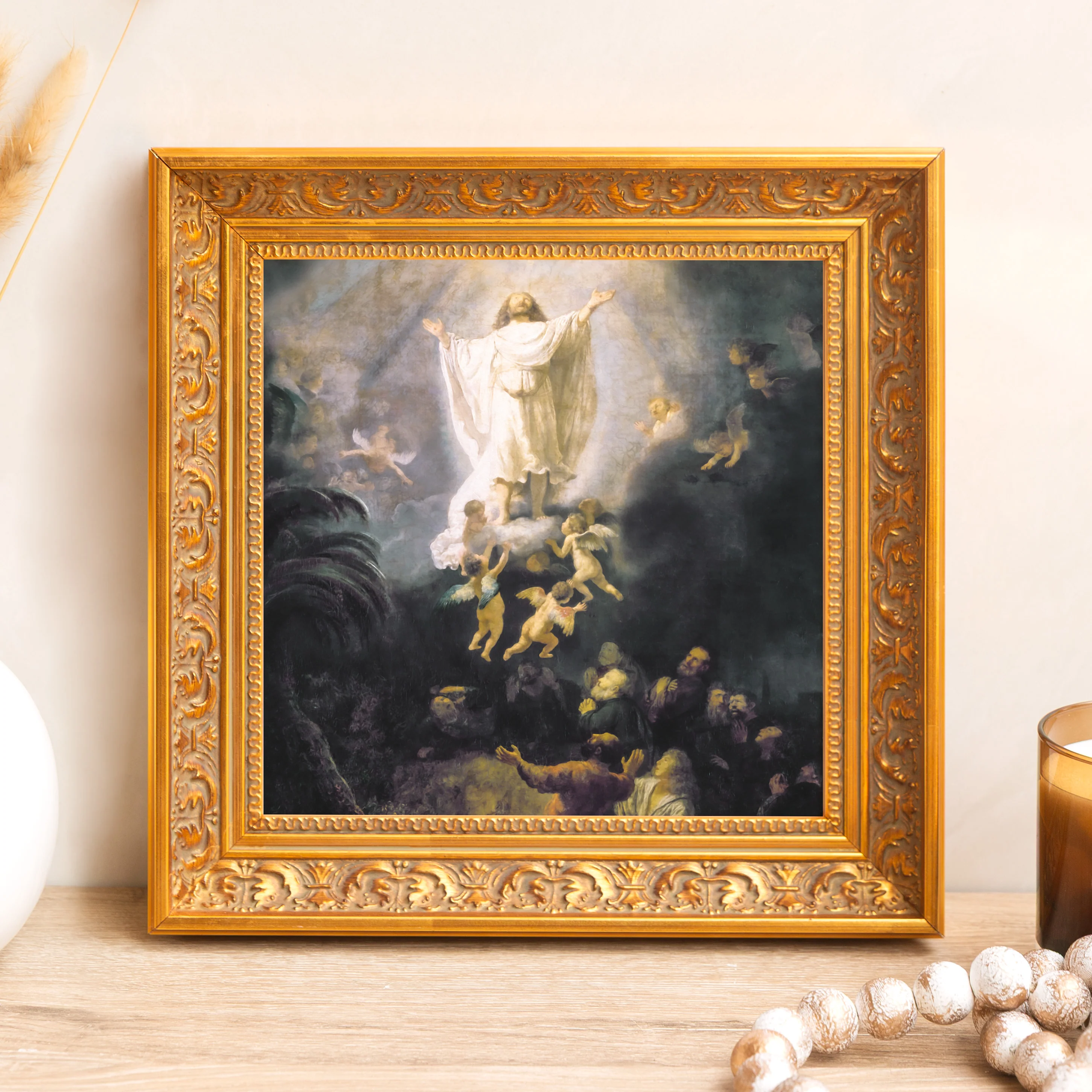 The Ascension of Christ Framed Canvas - Sacred Mini Collection - Image 4