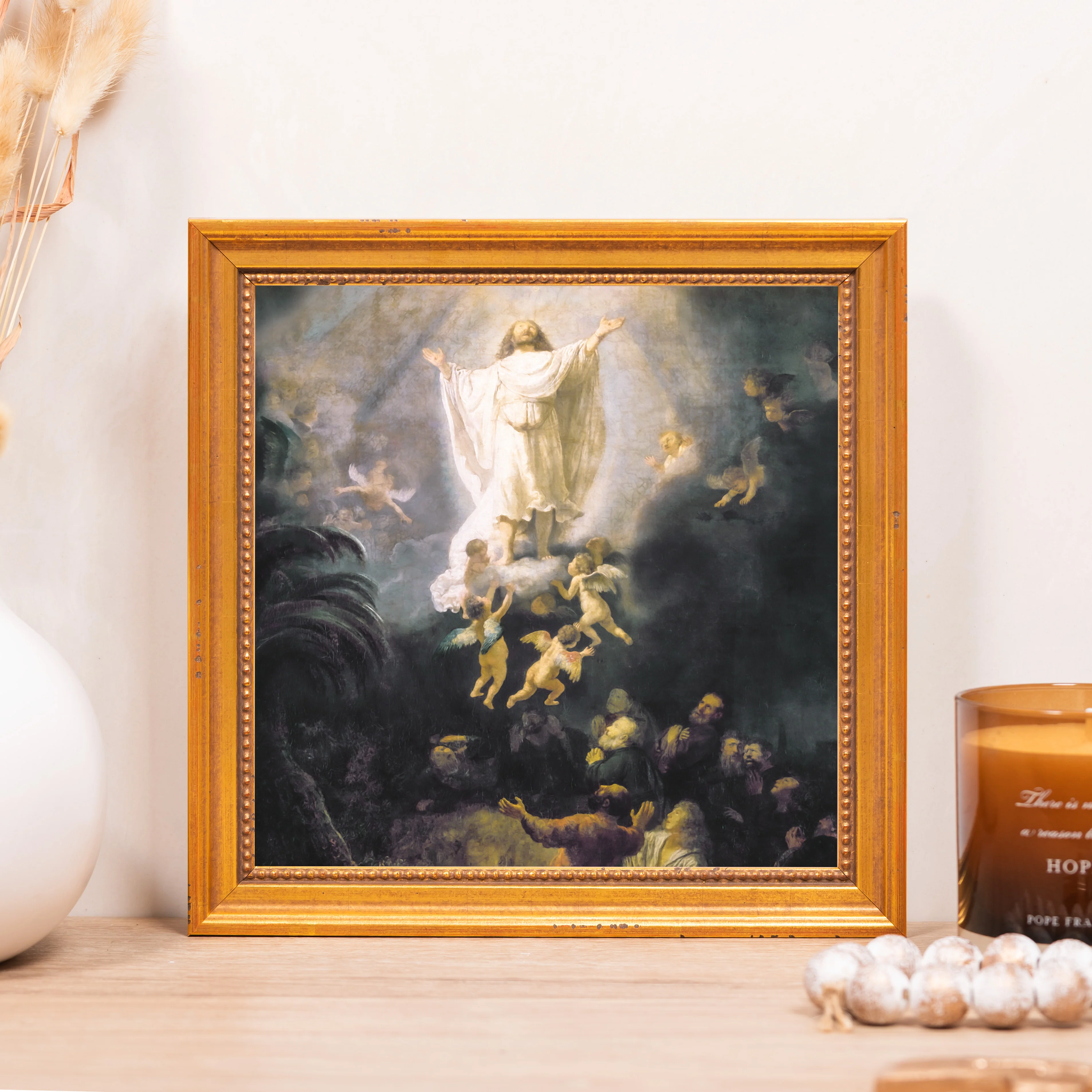 The Ascension of Christ Framed Canvas - Sacred Mini Collection - Image 7